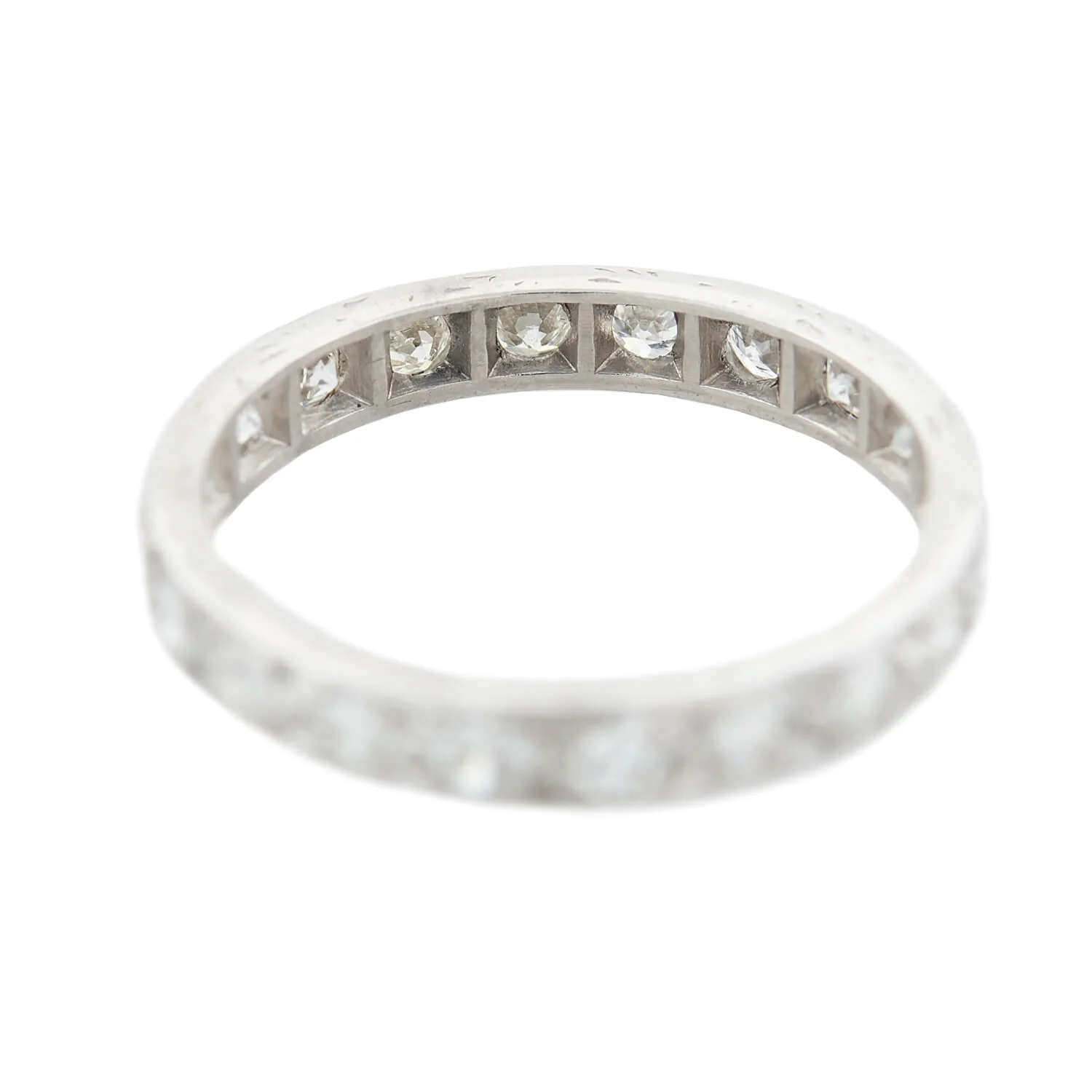 Art Deco Platinum Diamond Eternity Band - Image 4