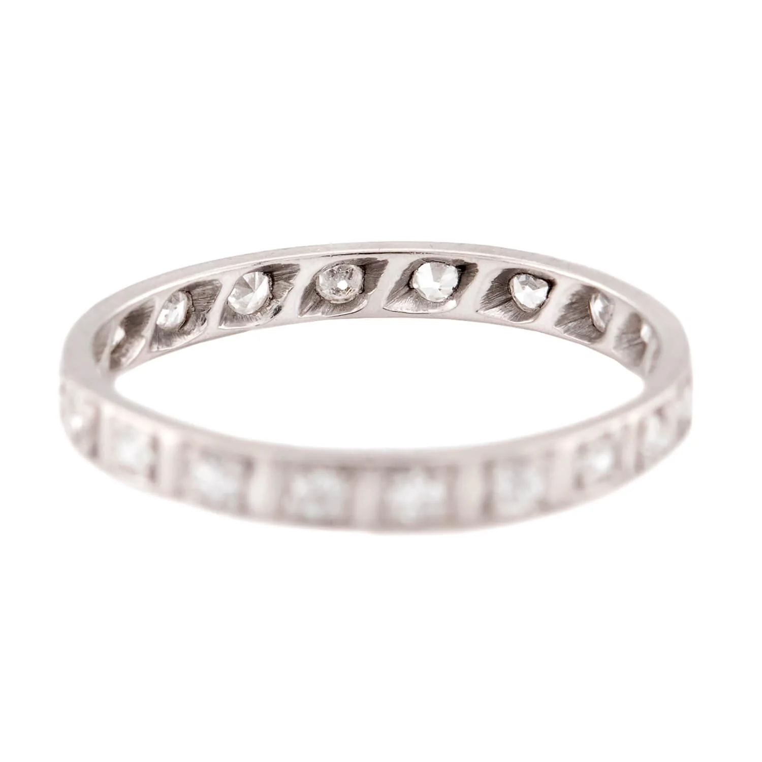 Art Deco Platinum Diamond Eternity Band - Image 4