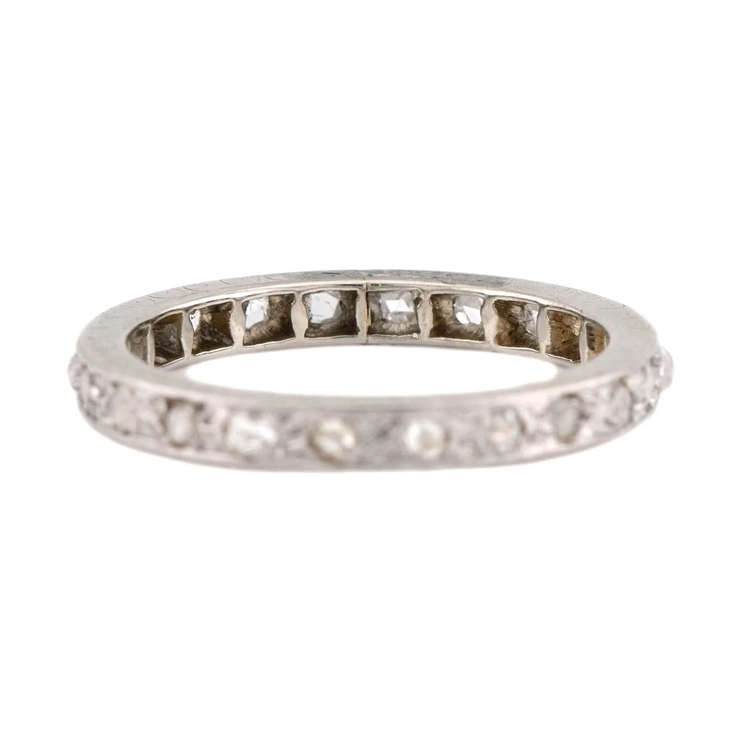Art Deco Platinum Diamond Eternity Band - Image 4