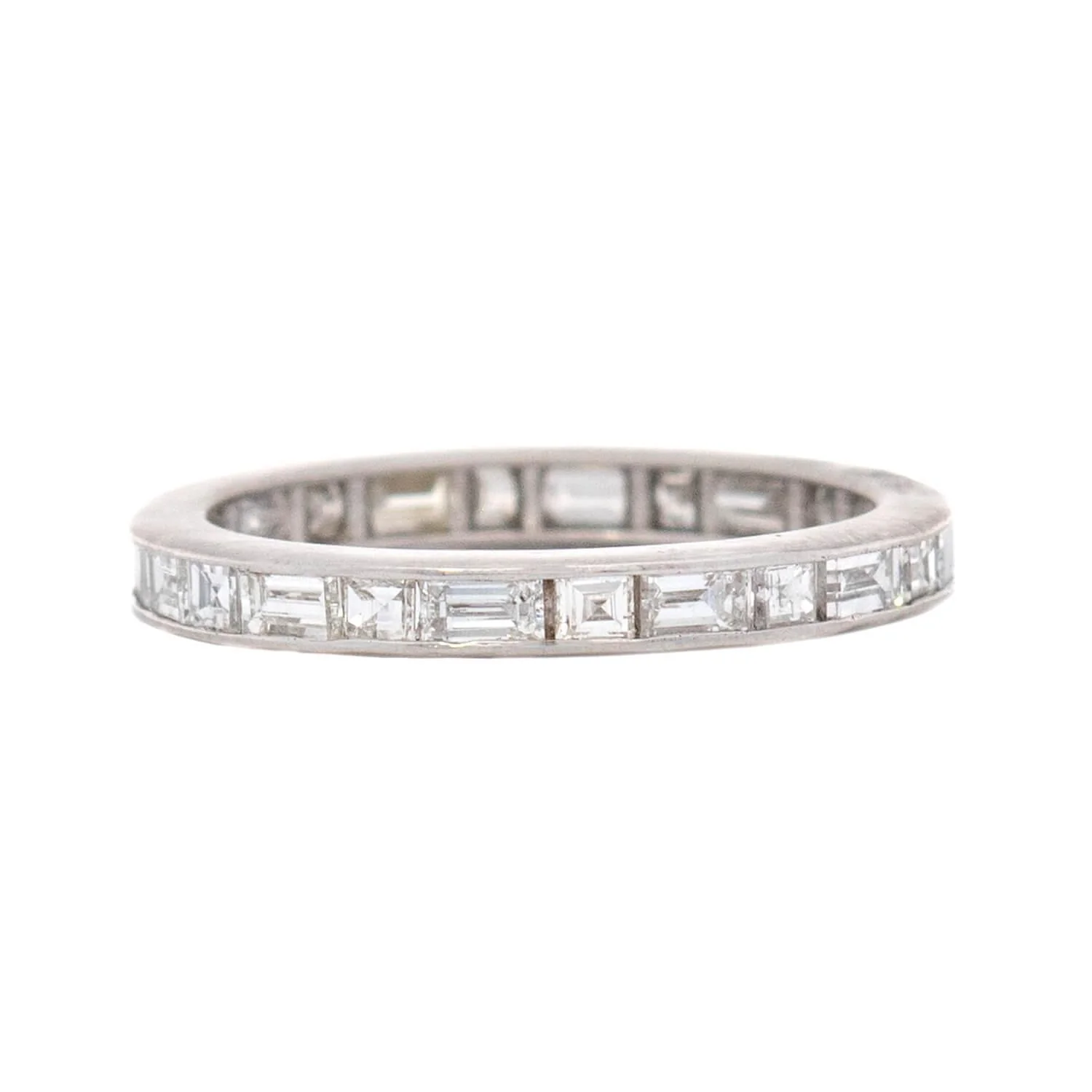 Art Deco Platinum Diamond Eternity Band - Image 2