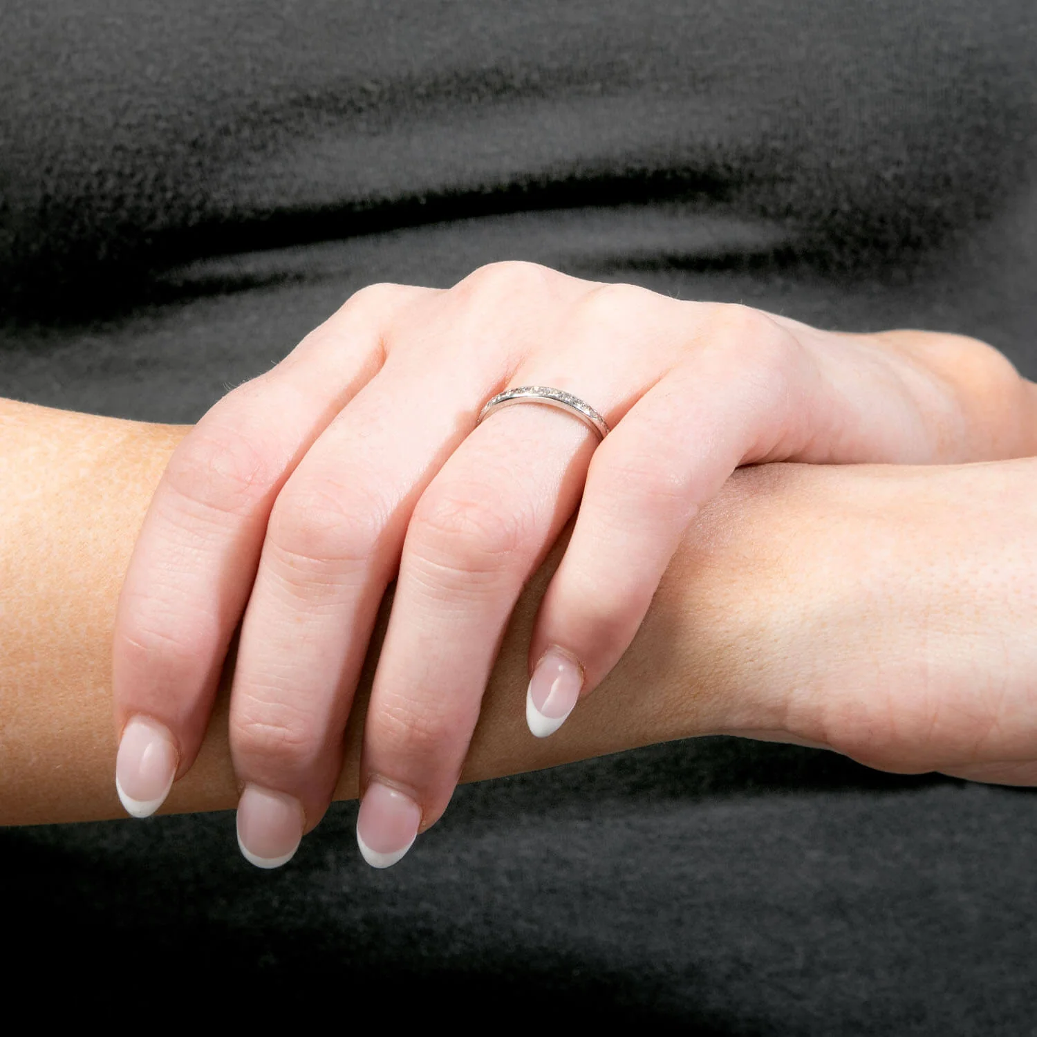 Art Deco Platinum Diamond Eternity Band - Image 4