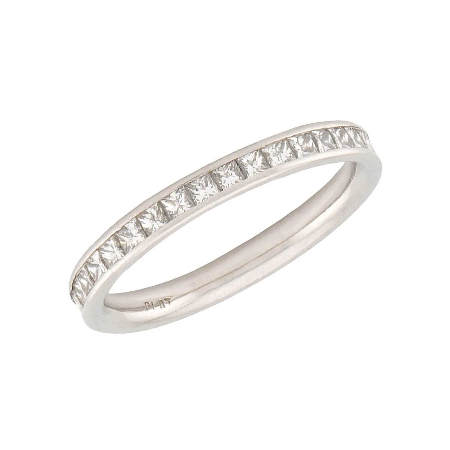 Art Deco Platinum Diamond Eternity Band