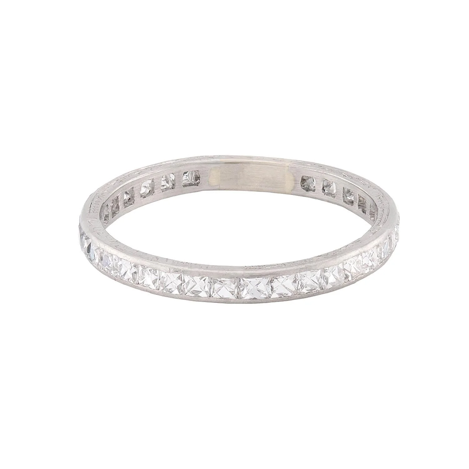 Art Deco Platinum Diamond Eternity Band - Image 2