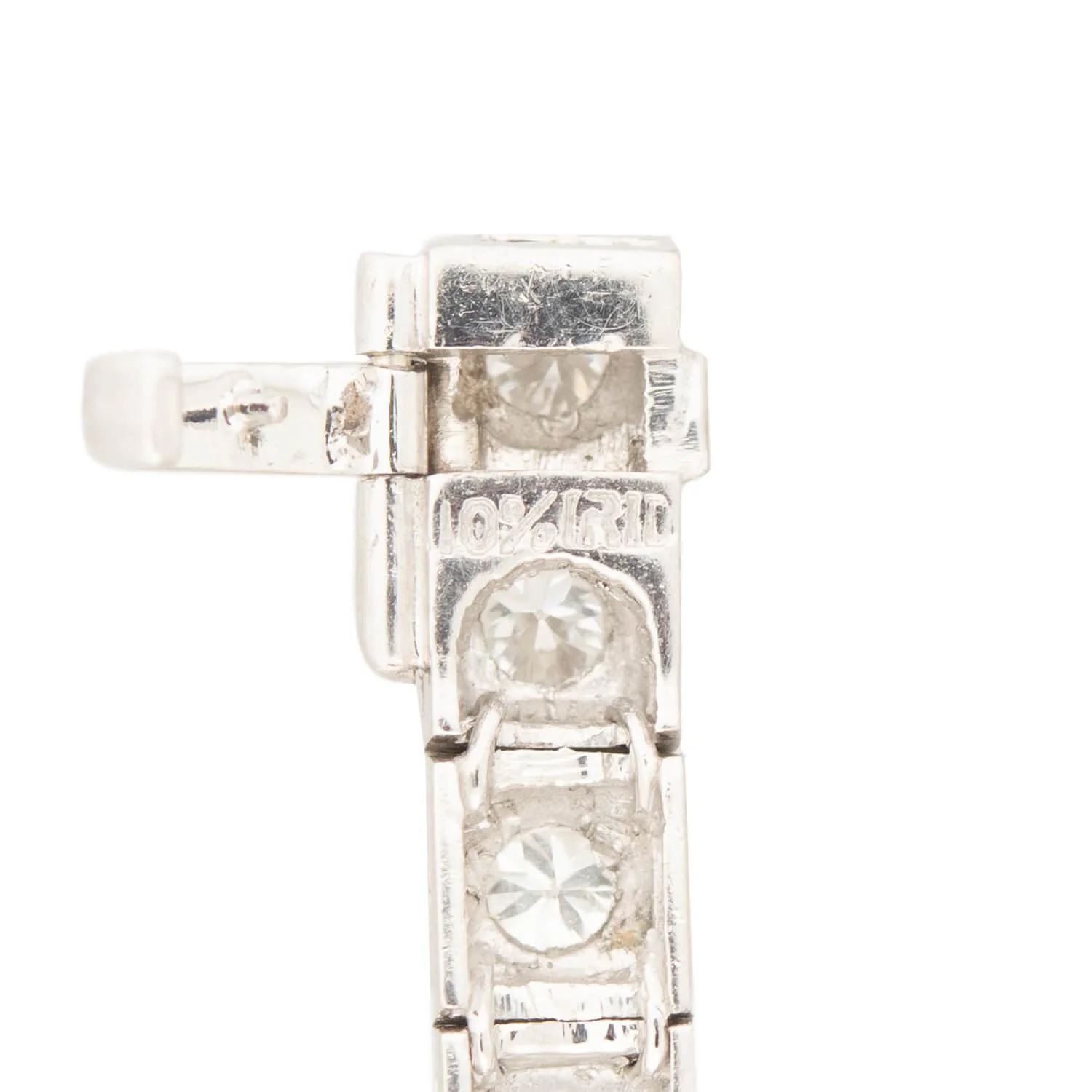 Art Deco Platinum Diamond Tennis Bracelet - Image 6