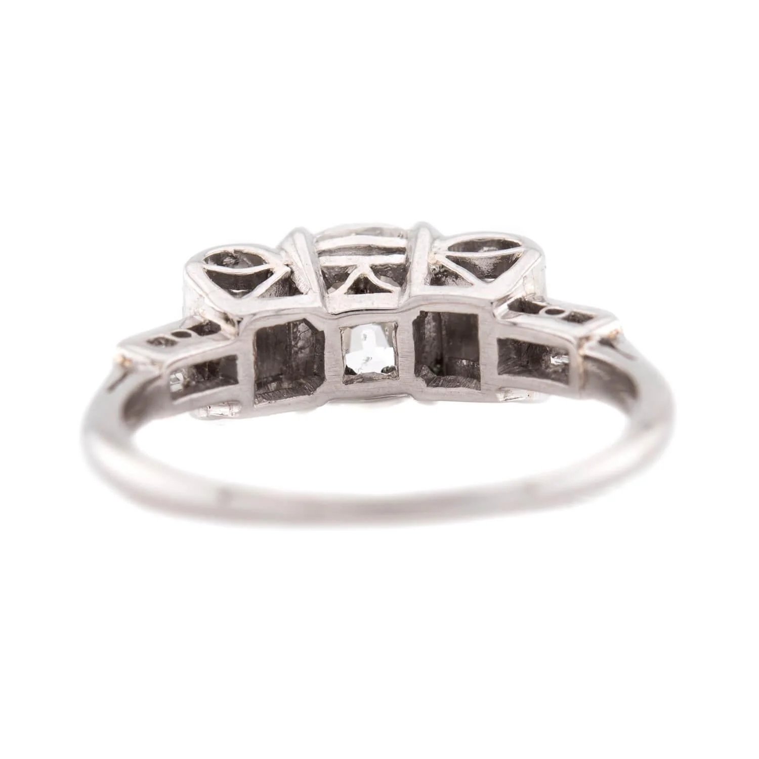 Art Deco Platinum GIA Diamond Engagement Ring 1.54ct - Image 5