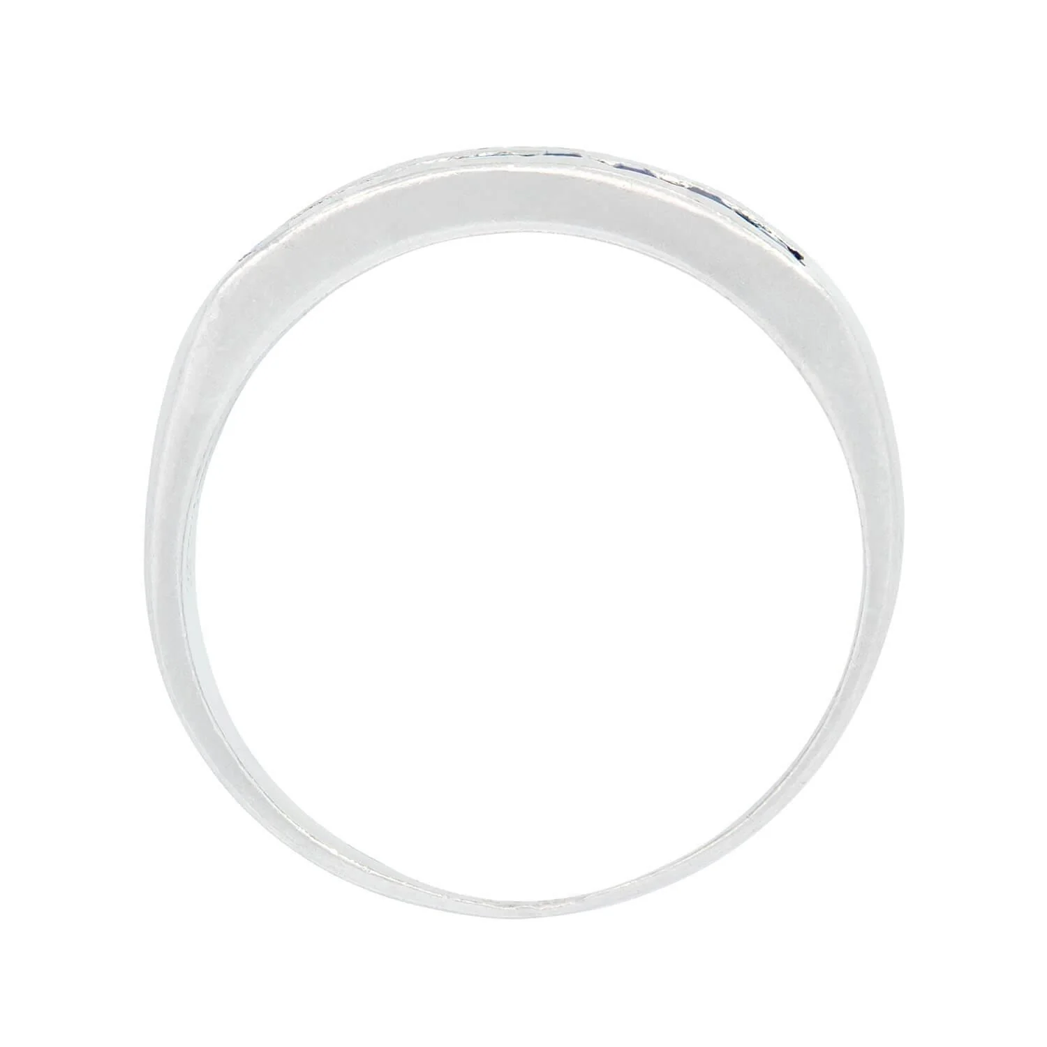 Art Deco Platinum Sapphire and Diamond Band - Image 4