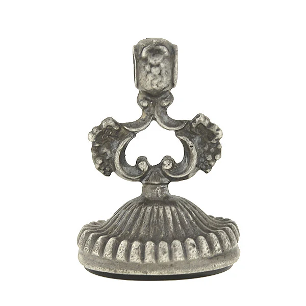Art Deco Sterling Silver Fob with Onyx Seal - Image 2