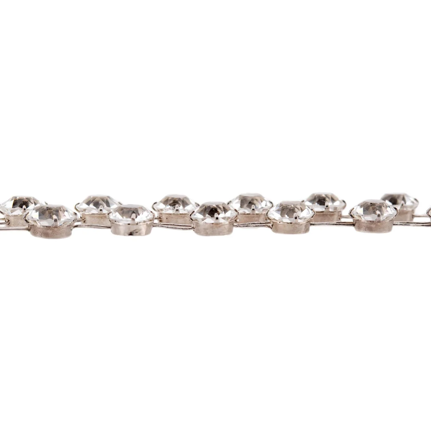 Art Deco Sterling Silver Rock Quartz Crystal Necklace - Image 3