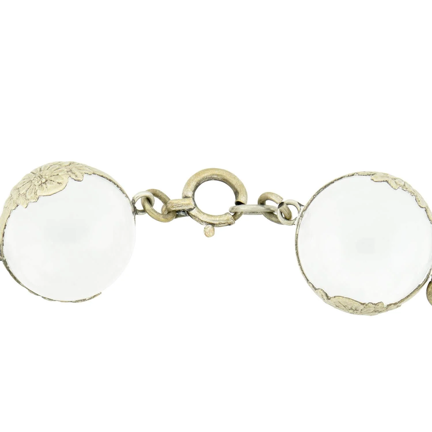 Art Deco Sterling Silver Rock Quartz Crystal Pools of Light Set - Image 9