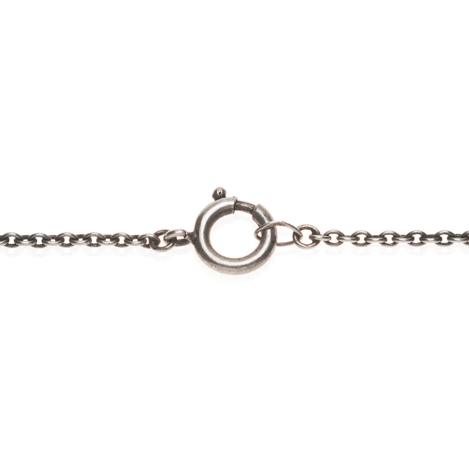 Art Deco Sterling + Turquoise Chain Necklace - Image 4