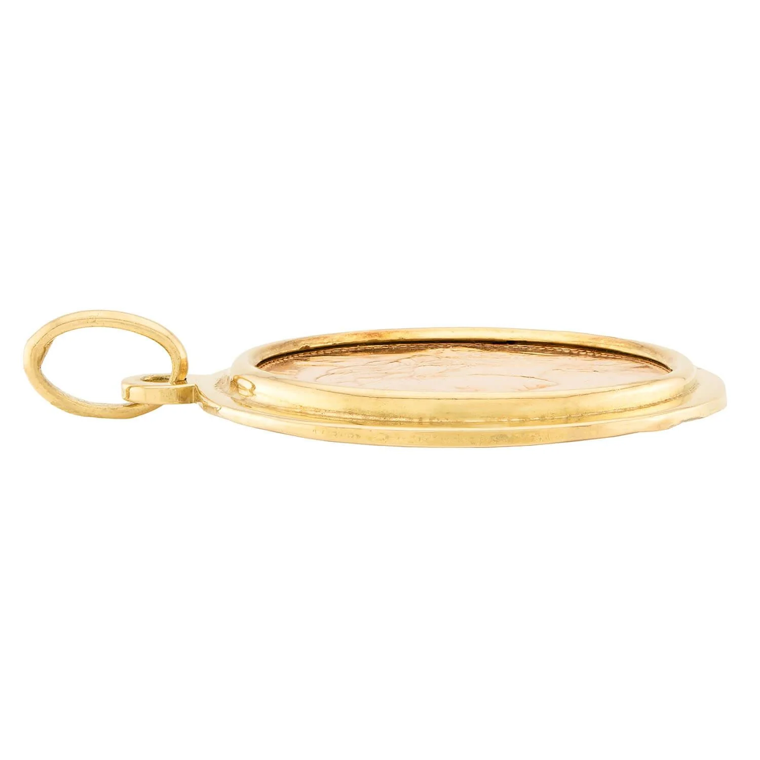 Art Deco Swiss 18k Coin Pendant - Image 2