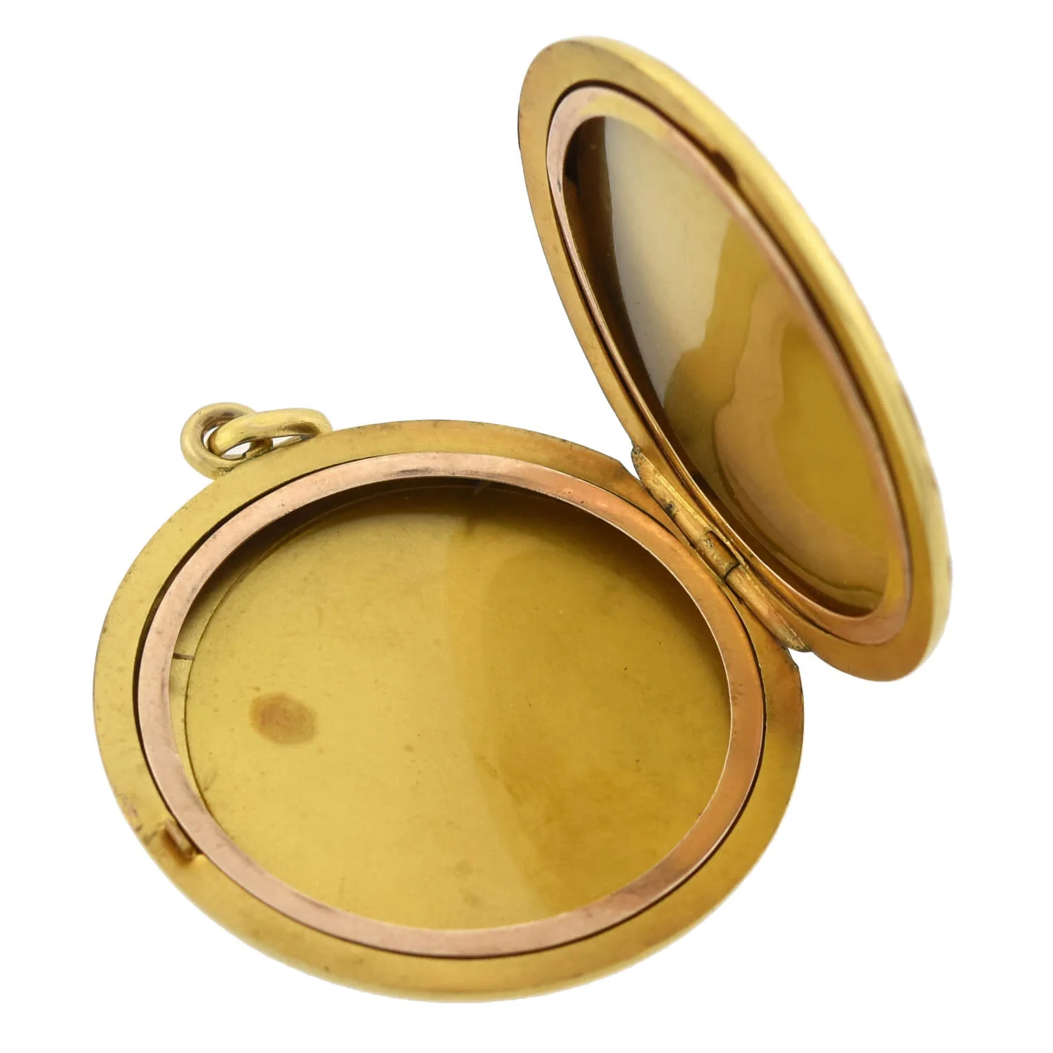 Victorian 10kt Engraved Locket with Floral Motif - Image 4