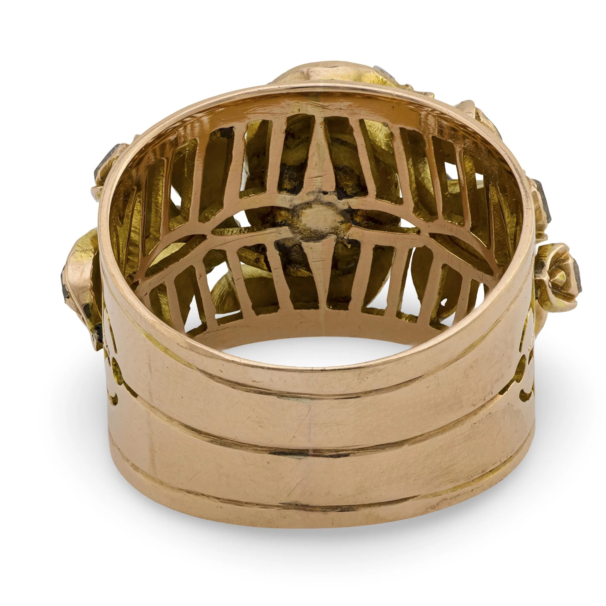 Art Nouveau 14k Diamond Cigar Band - Image 4