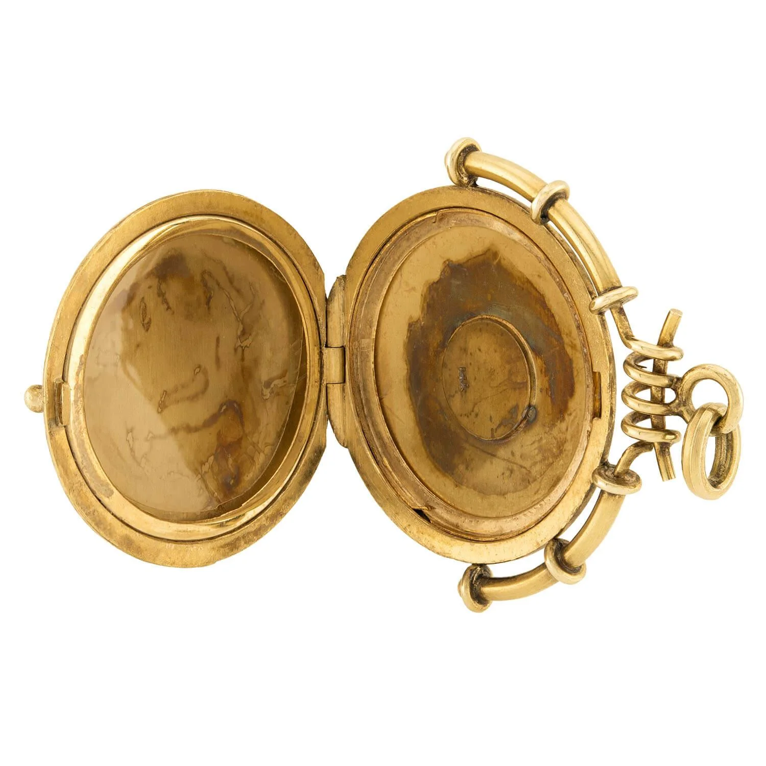 Art Nouveau 14k Monogram Locket - Image 2