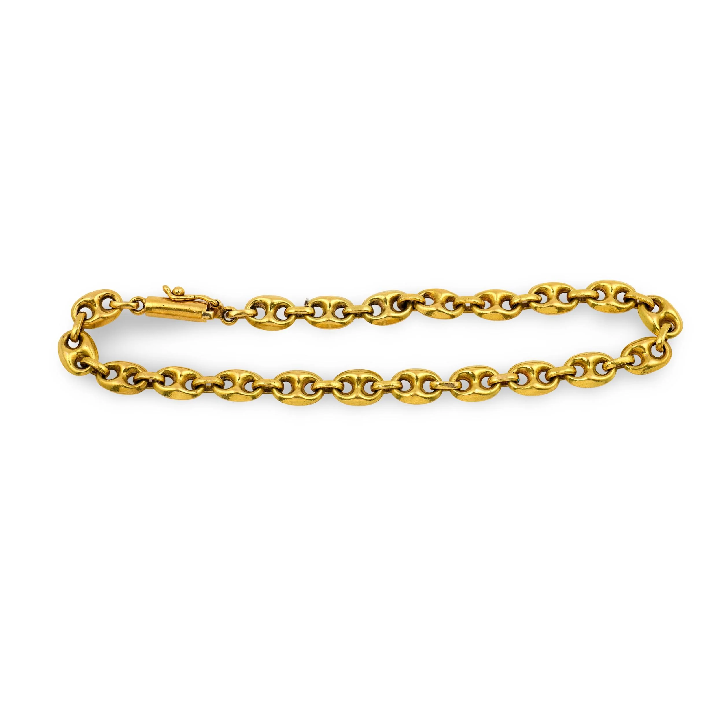Art Nouveau 18k "Gucci" Link Bracelet - Image 4