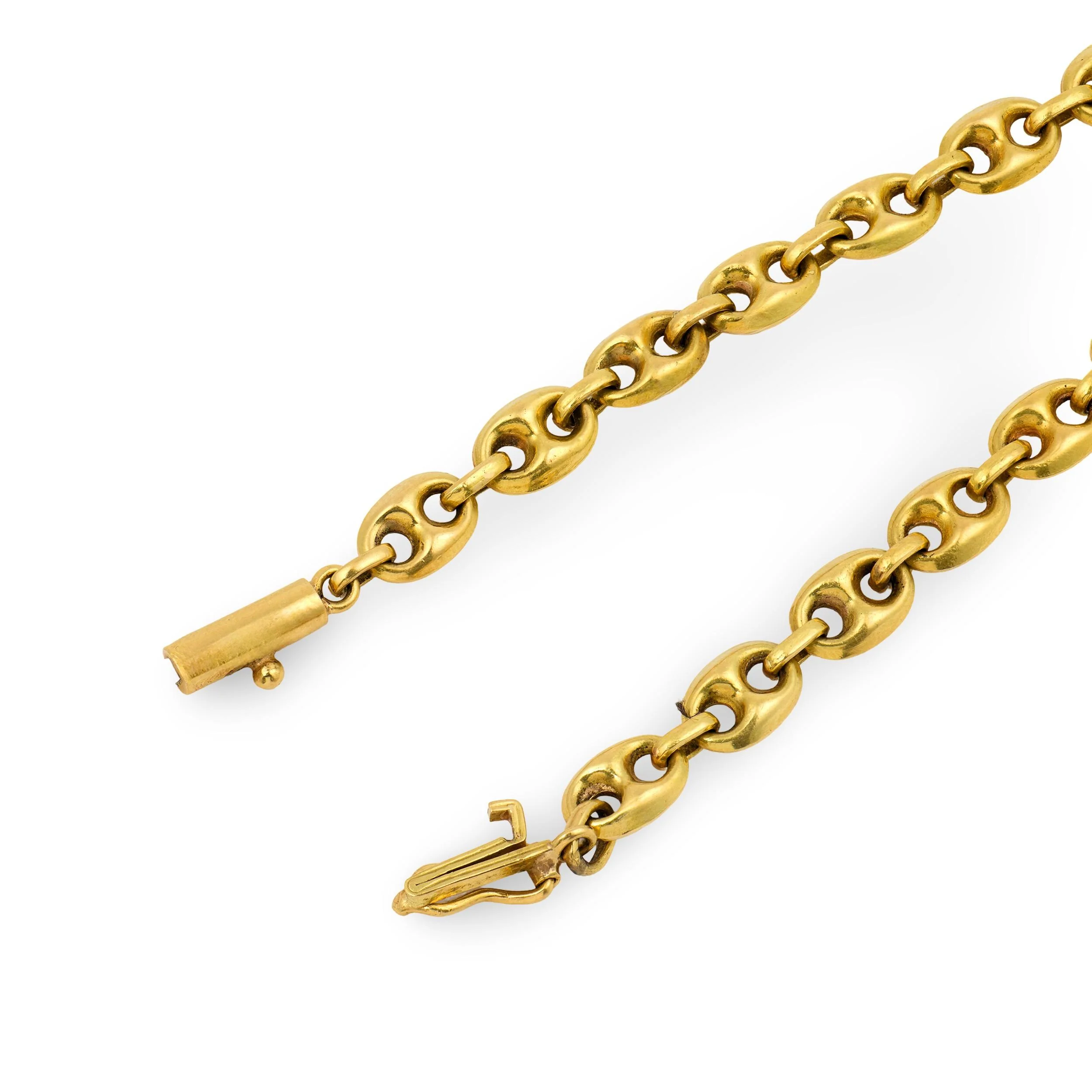 Art Nouveau 18k "Gucci" Link Bracelet - Image 5