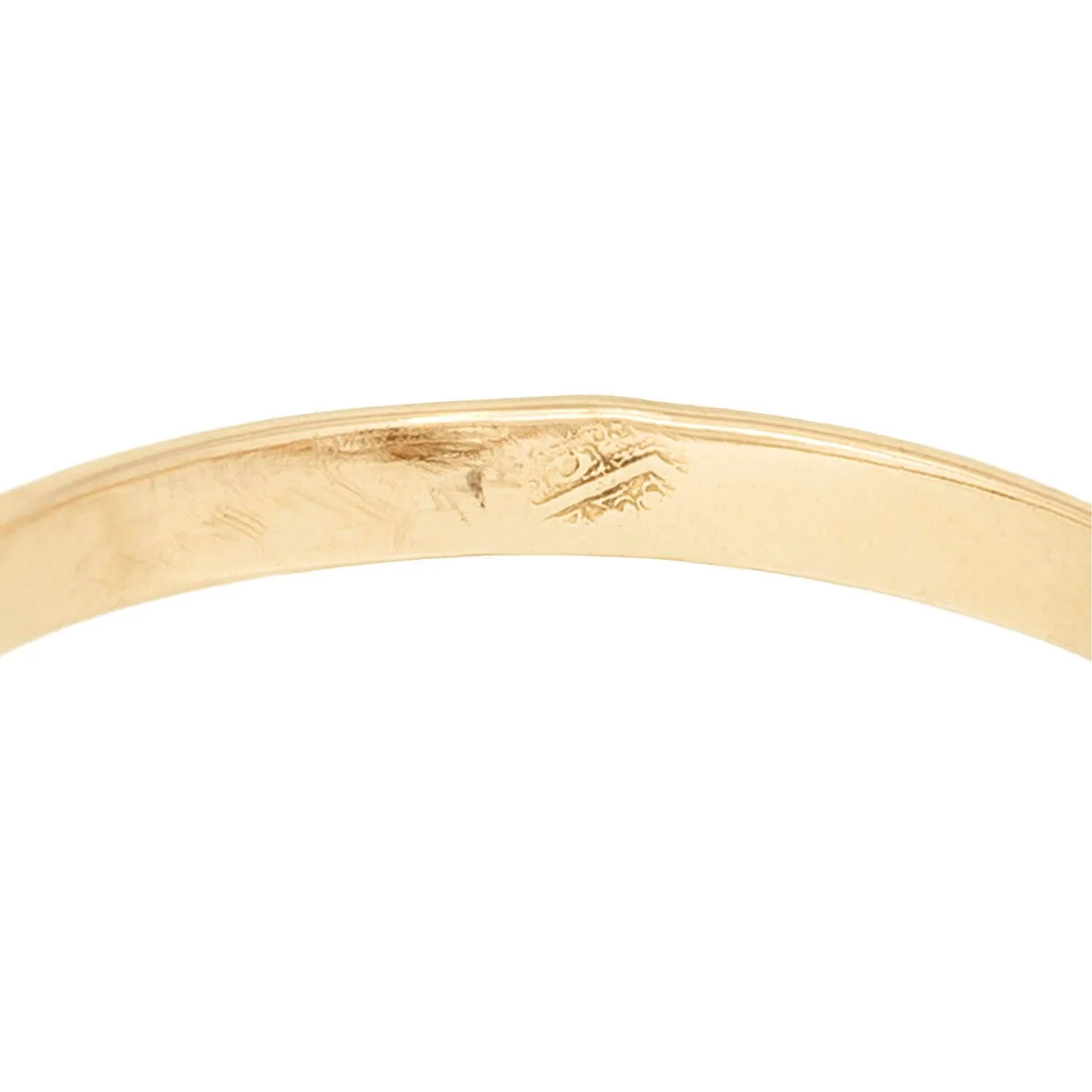 Art Nouveau Frech Platinum/18k Diamond Navette Ring - Image 7