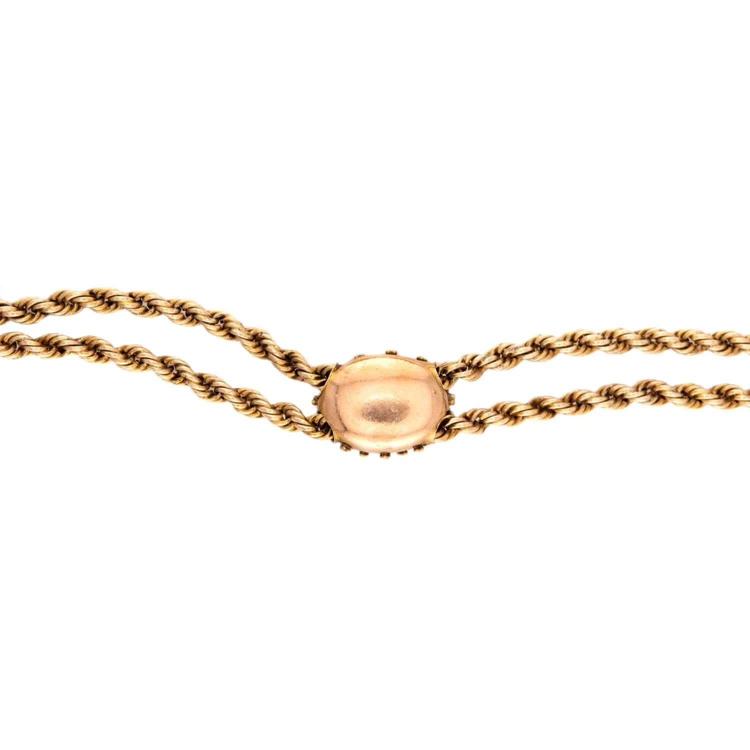 Art Nouveau Gold-Filled Slide Chain Necklace 50" - Image 5