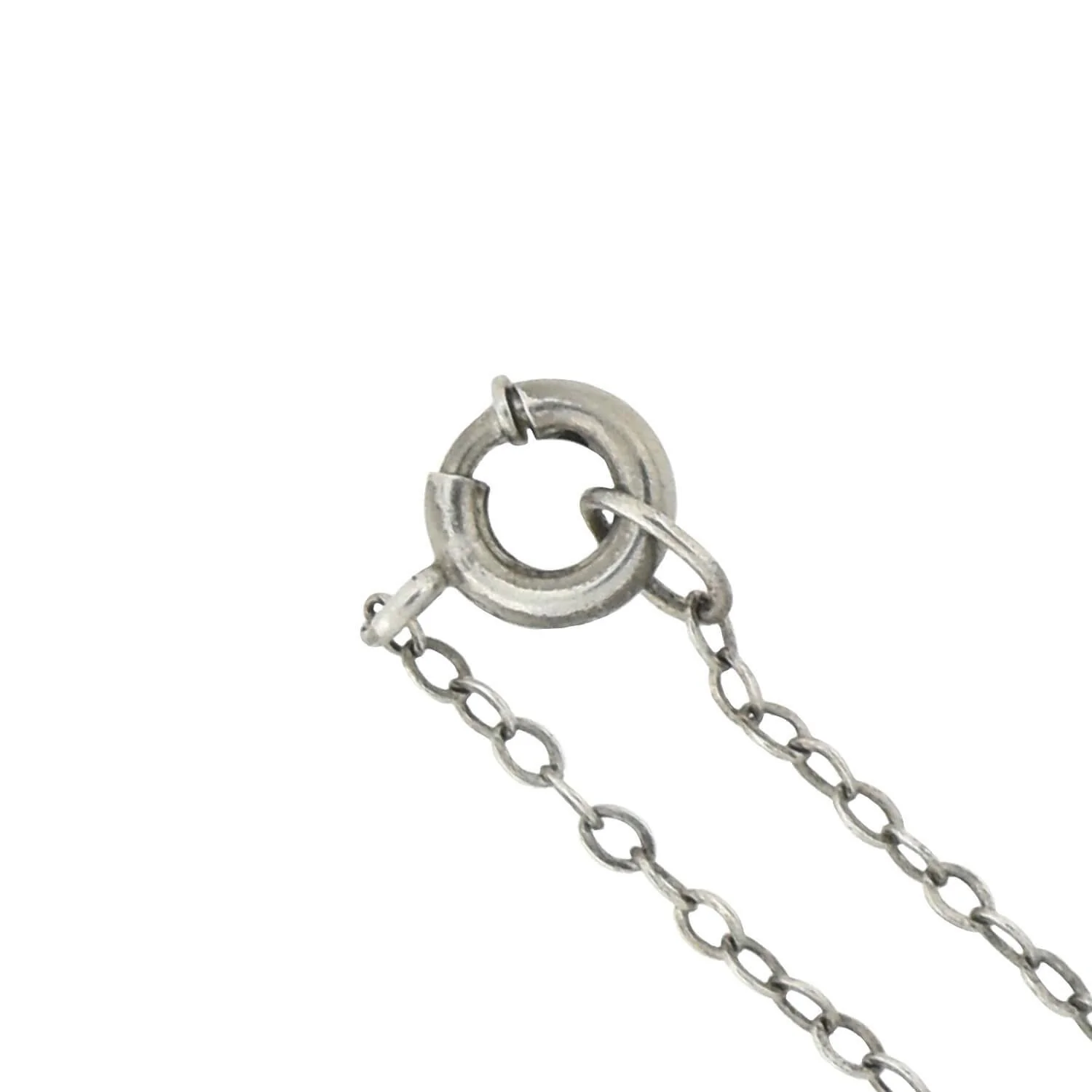 Art Nouveau Sterling Repousse Heart-Shaped Pendant Necklace - Image 6