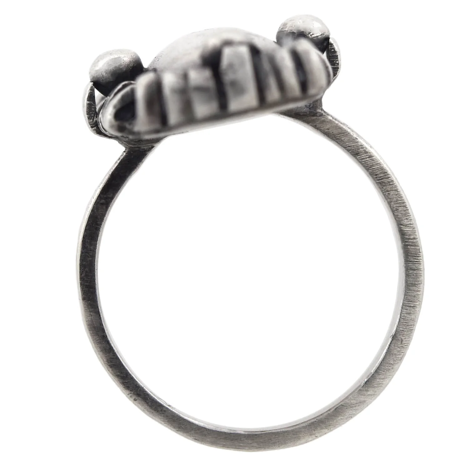 Arts & Crafts Large Dutch Silver Hand Wrought Ring - Image 3
