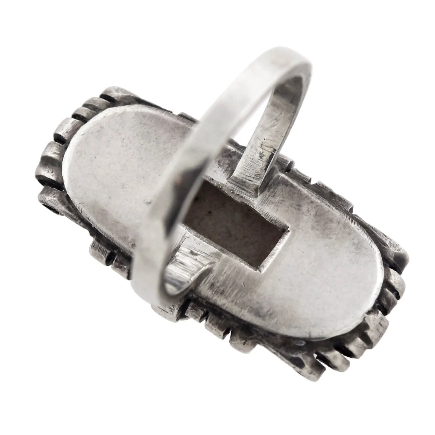Arts & Crafts Large Dutch Silver Hand Wrought Ring - Image 5
