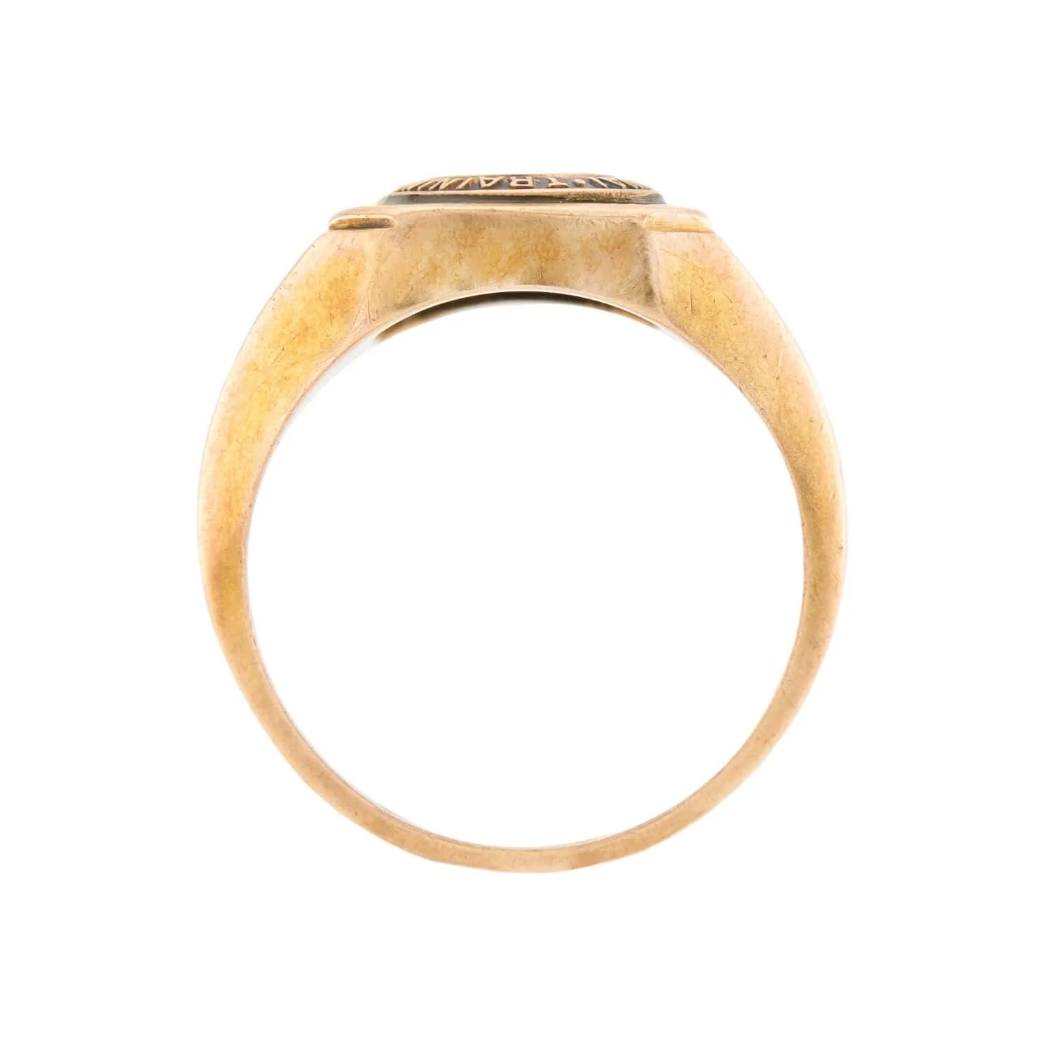 BAILEY, BANKS, AND BIDDLE Art Deco 14k Enamel Class Ring - Image 4