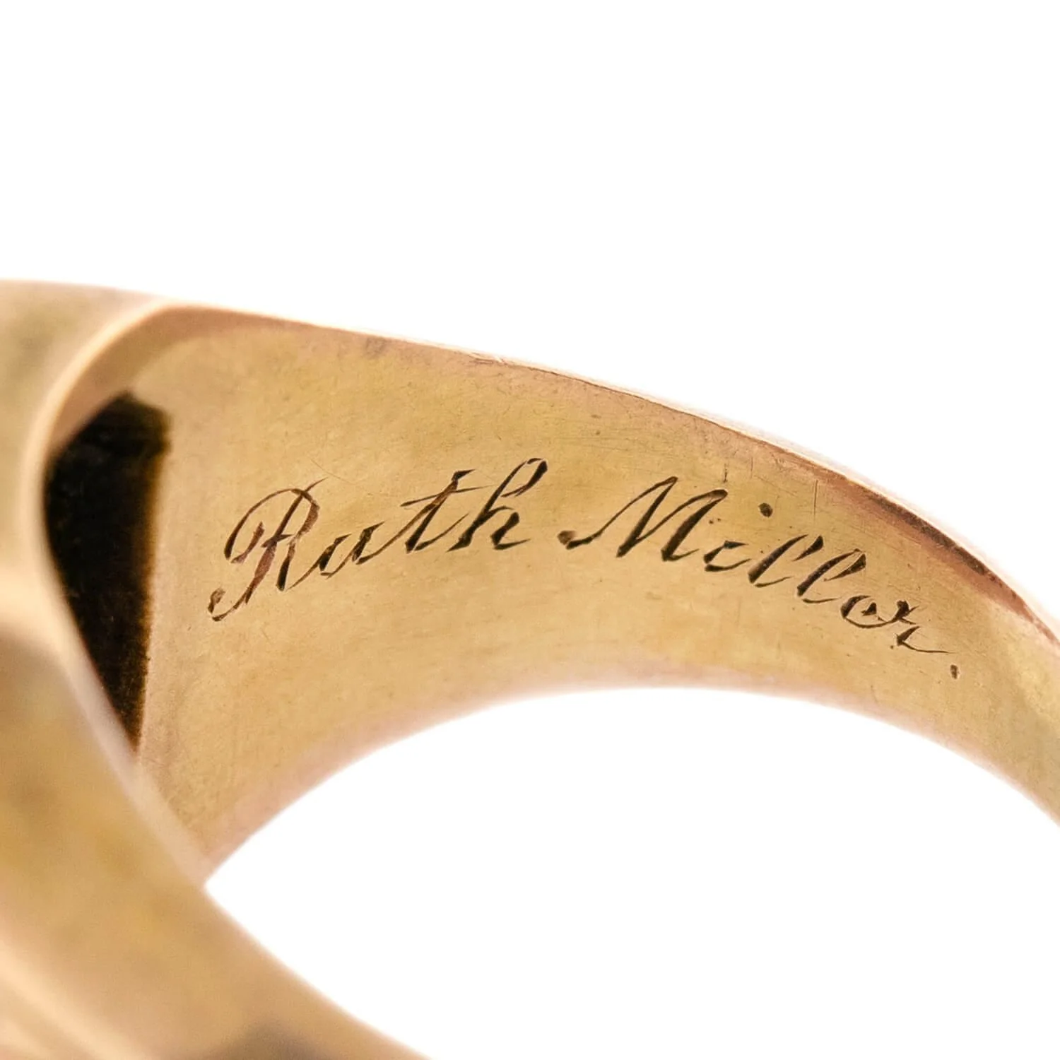 BAILEY, BANKS, AND BIDDLE Art Deco 14k Enamel Class Ring - Image 6