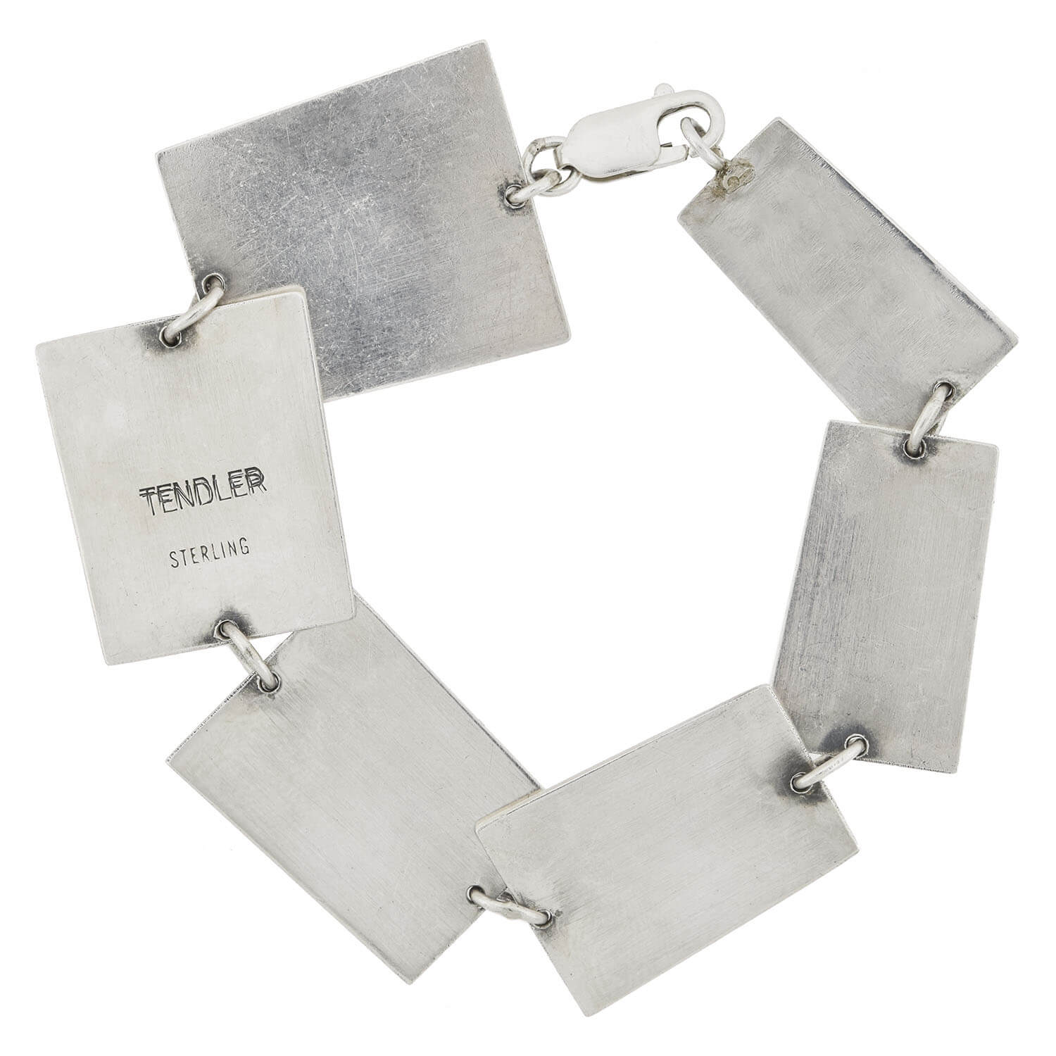 BILL TENDLER Vintage Modernist Sterling Graduating Link Bracelet - Image 5