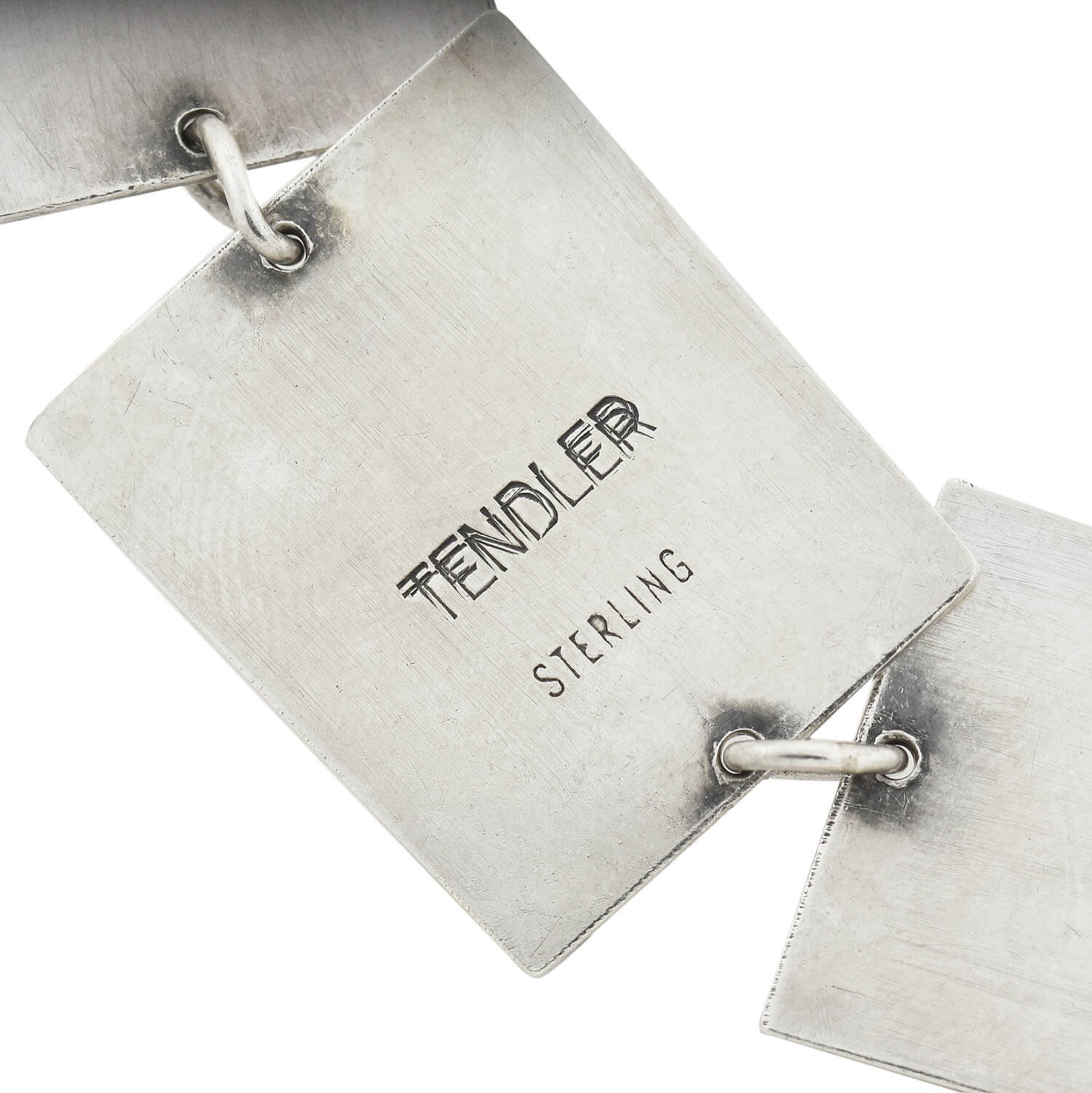 BILL TENDLER Vintage Modernist Sterling Graduating Link Bracelet - Image 6