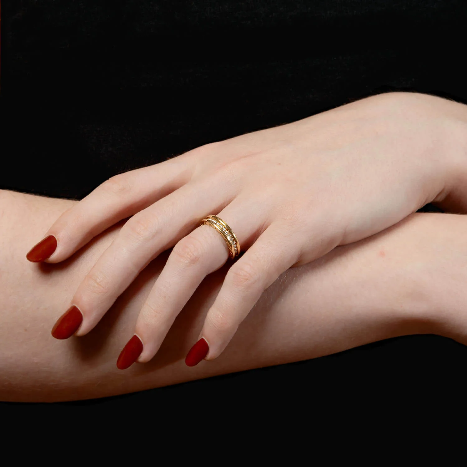 BULGARI Estate 18k Diamond Eternity Band - Image 5