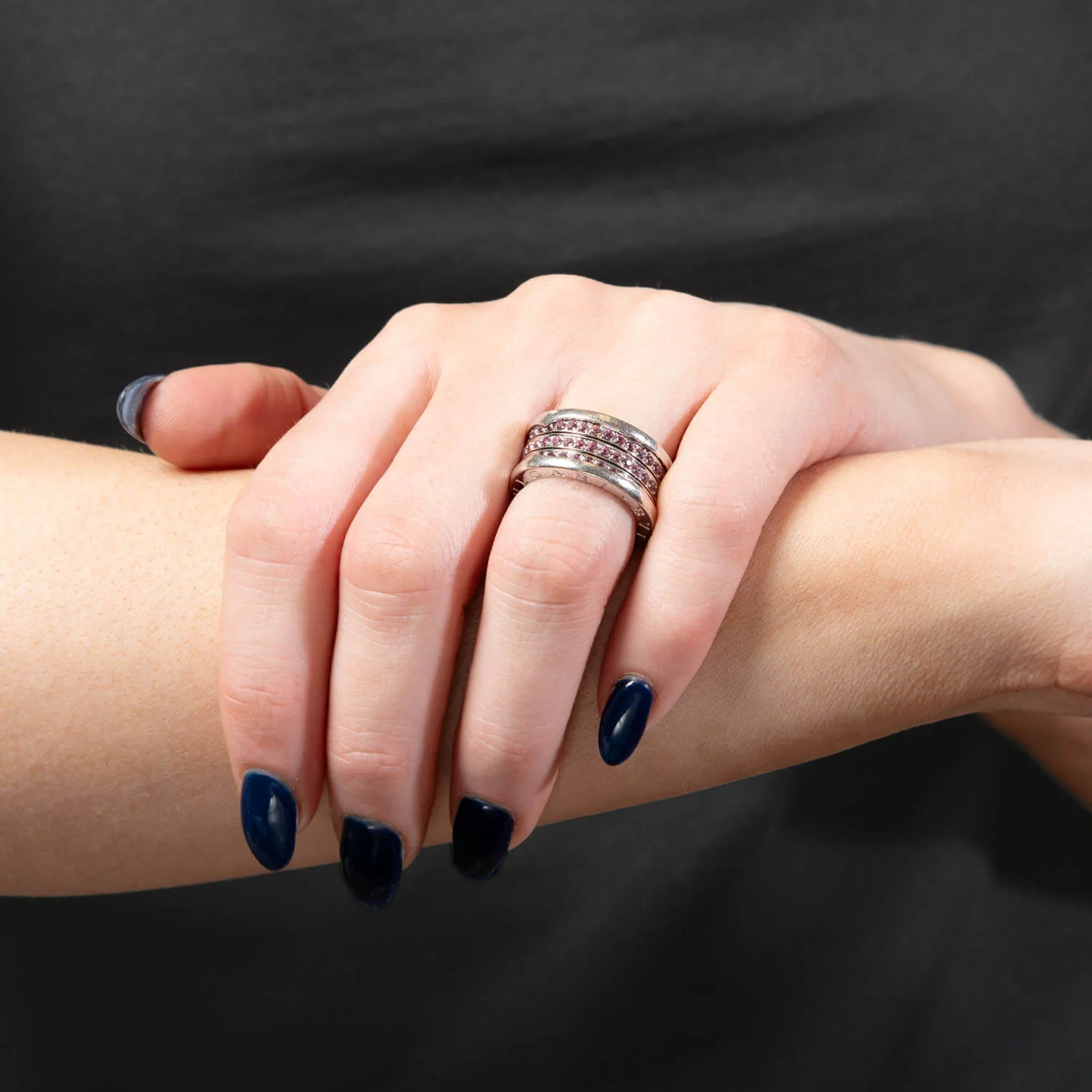 BULGARI Estate 18k Sapphire Ring - Image 12