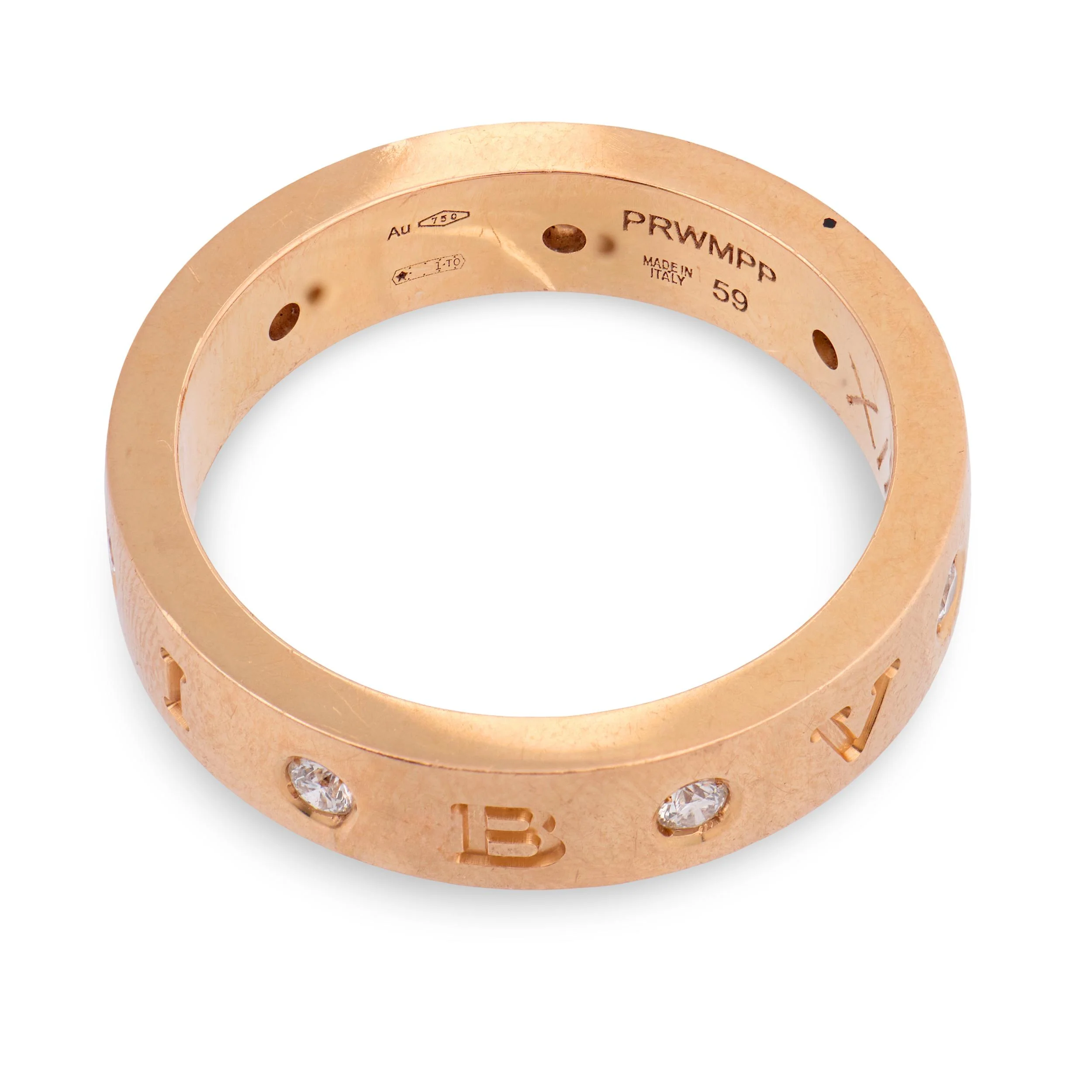 BVLGARI Estate Italian 18k Diamond "Roman Sorbet" Ring - Image 4