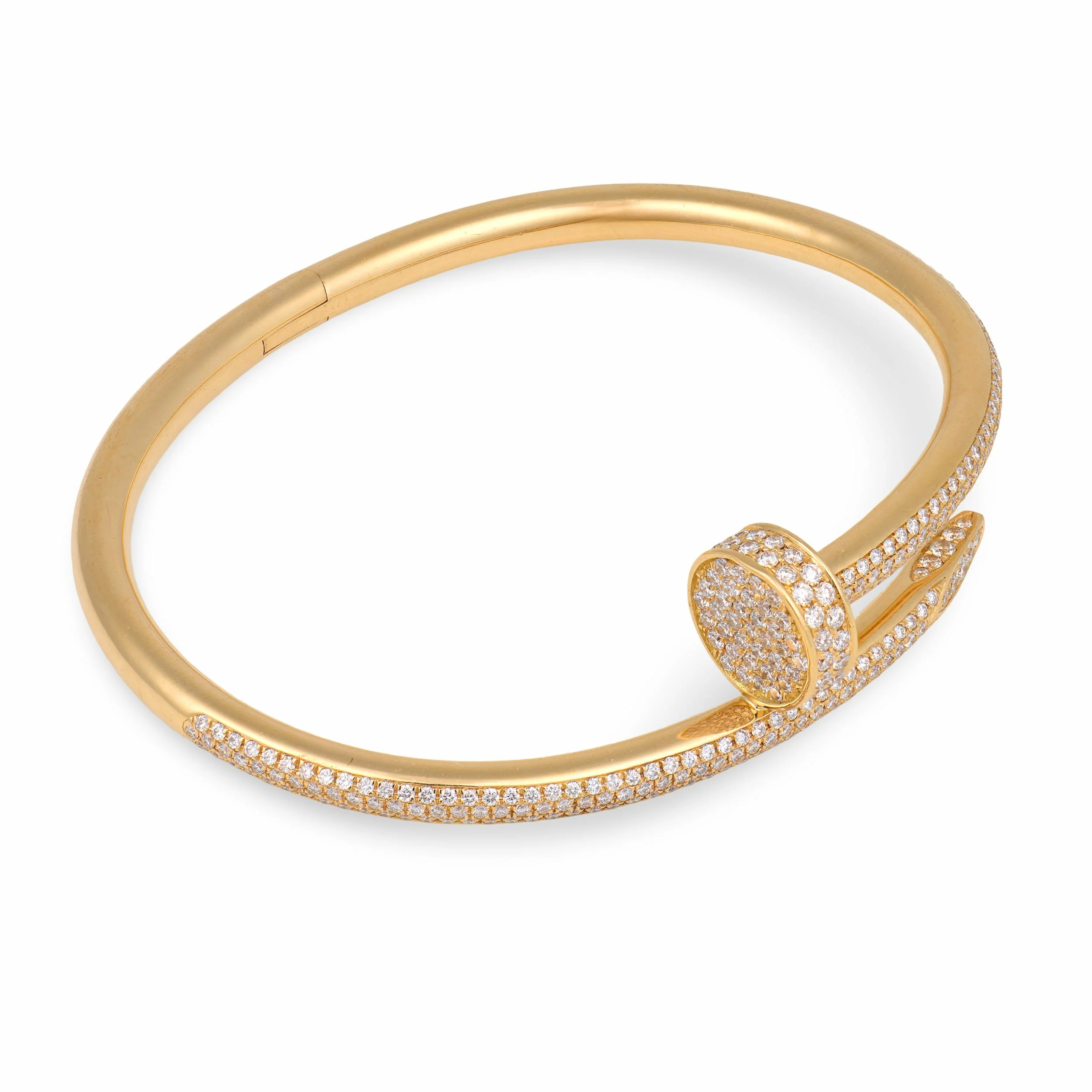 CARTIER Estate 18k Diamond Juste Un Clou Bracelet - Image 3