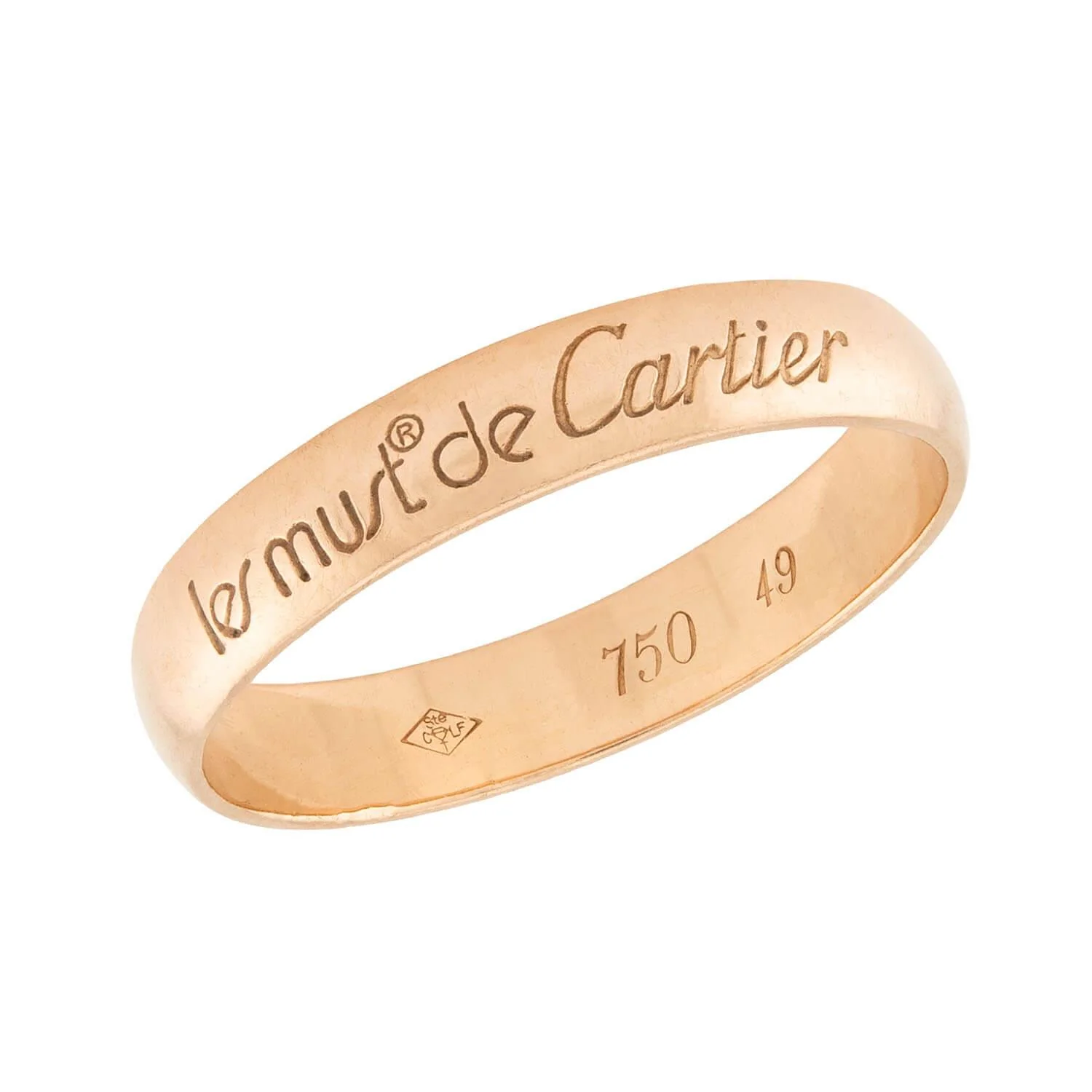 CARTIER Estate 18k "Le Must de Cartier" Band