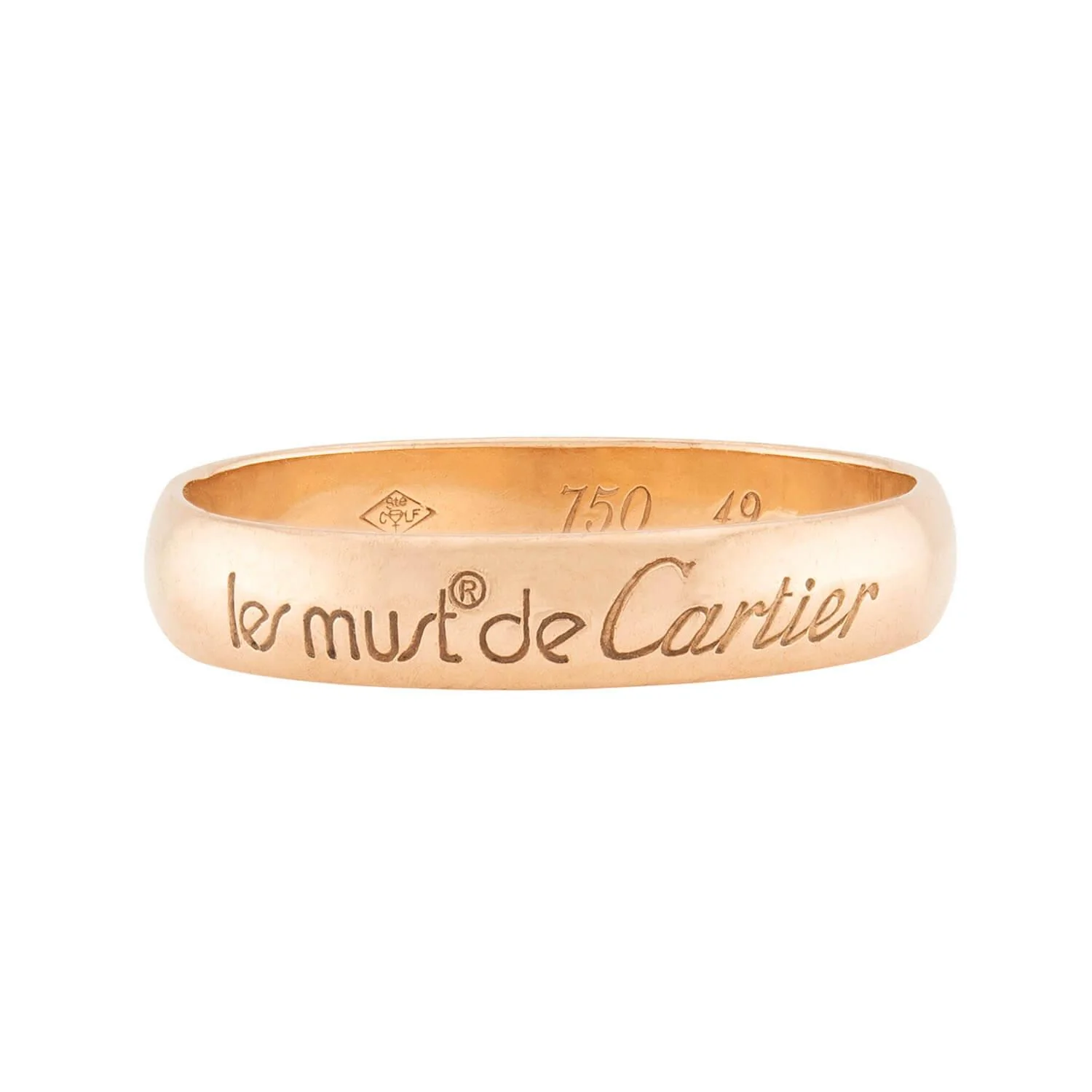 CARTIER Estate 18k "Le Must de Cartier" Band - Image 2