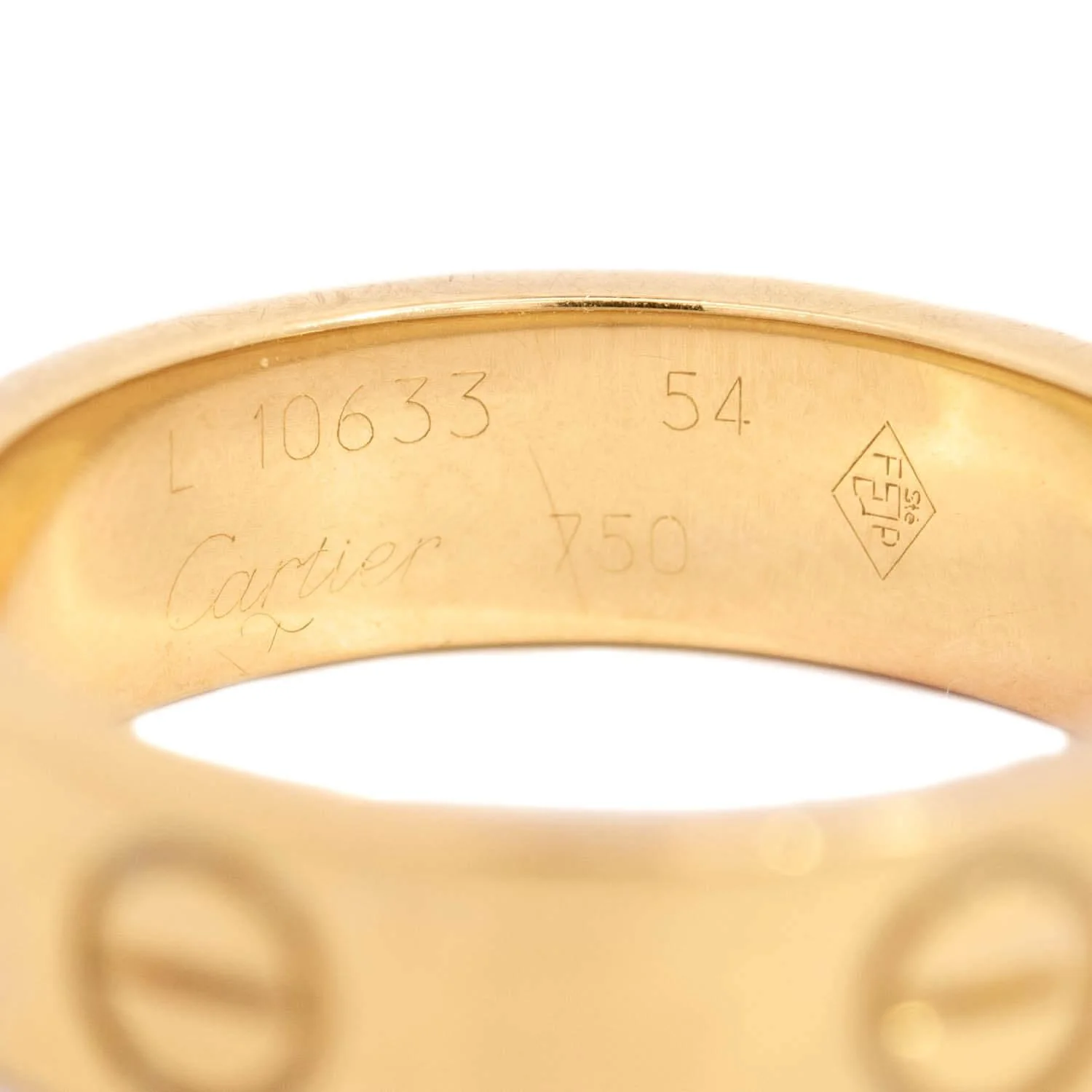 CARTIER Estate 18k Love Ring - Image 4