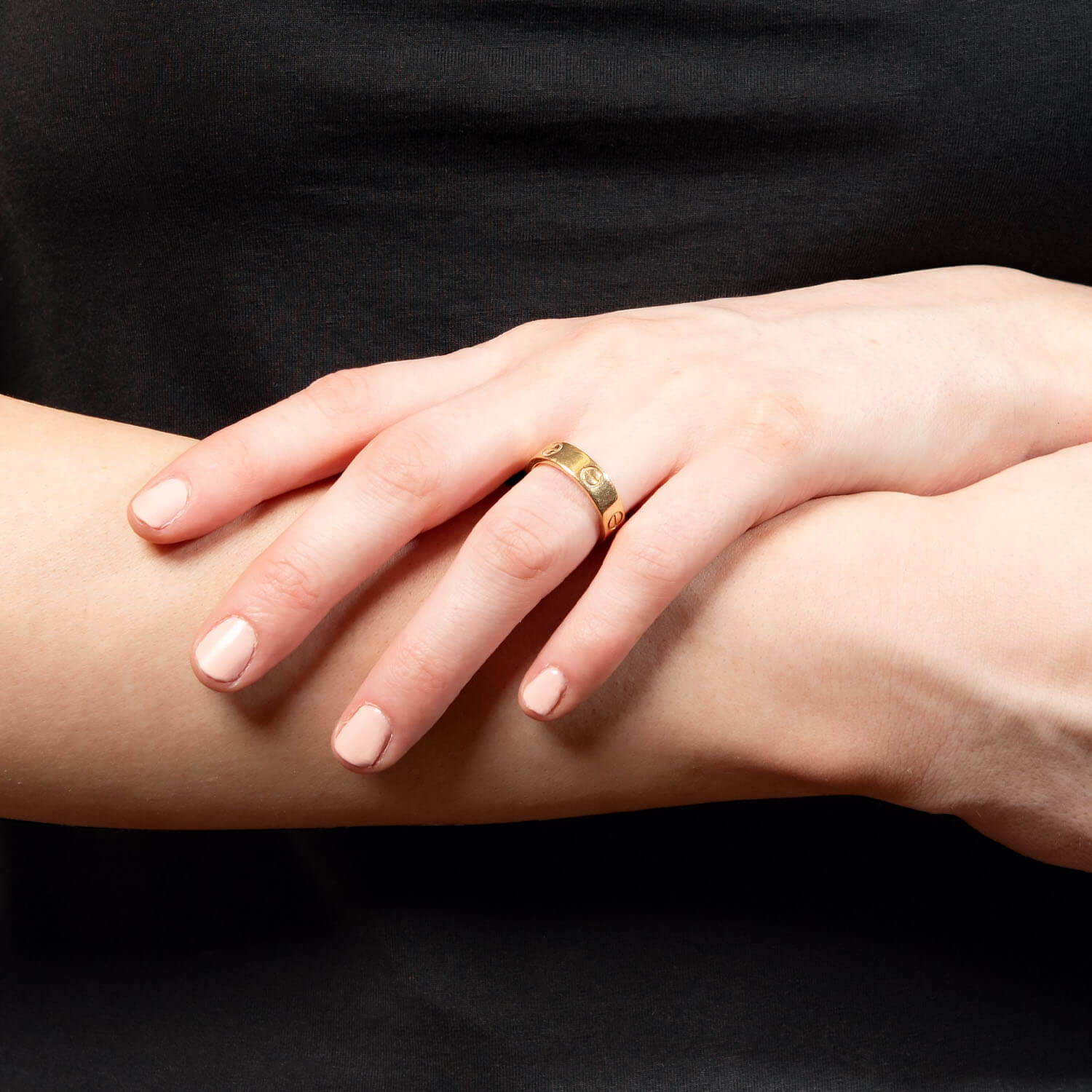 CARTIER Estate 18k Love Ring - Image 6