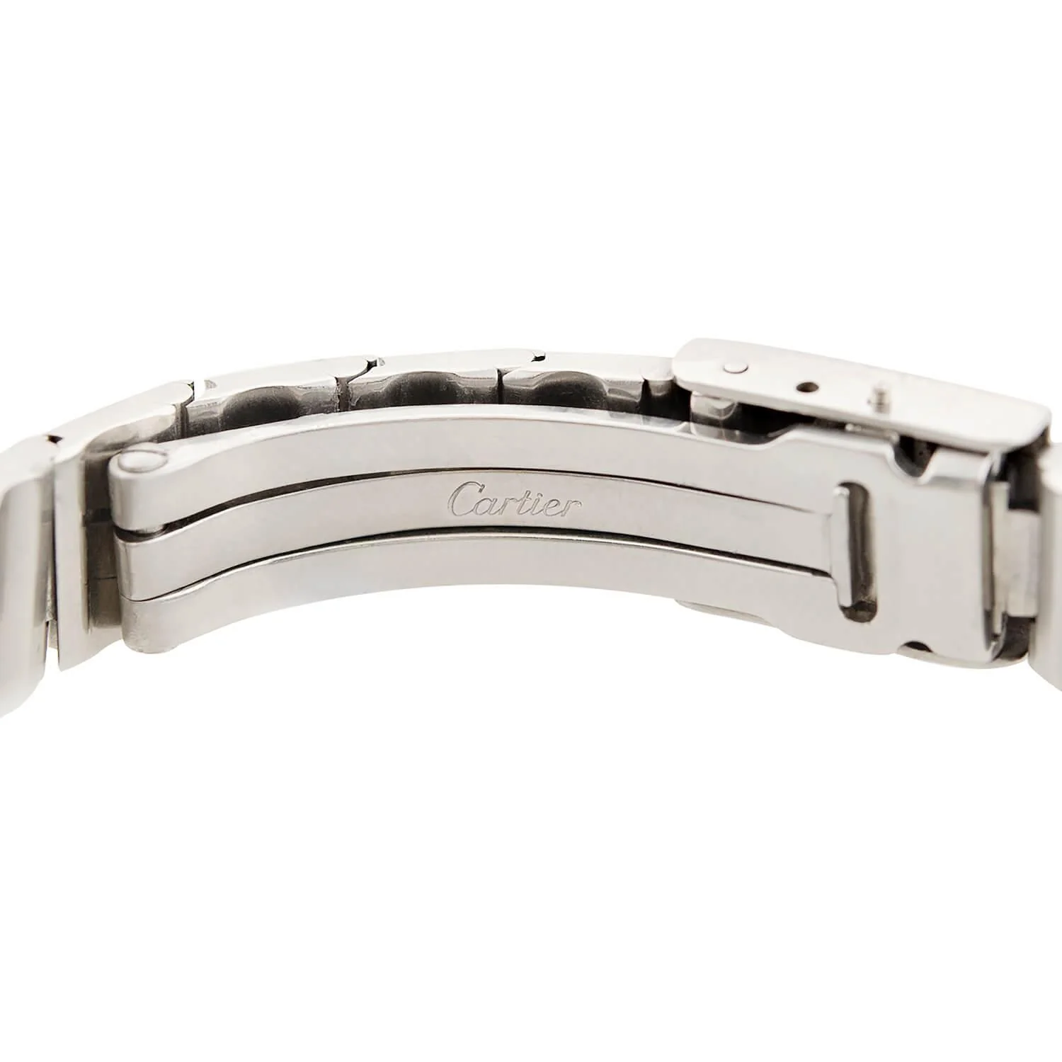 CARTIER  Estate 18k/Stainless Steel Santos Two-Tone Ladies Watch - Image 6