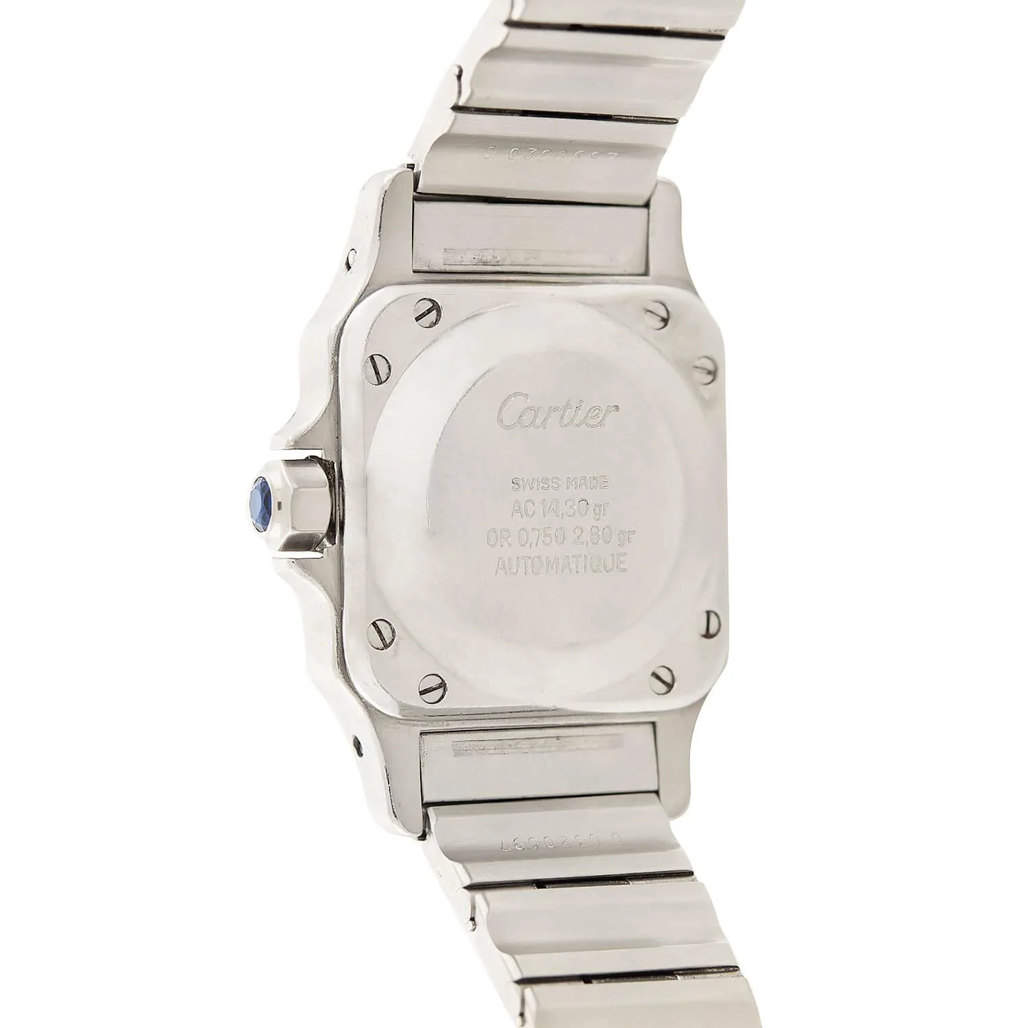 CARTIER  Estate 18k/Stainless Steel Santos Two-Tone Ladies Watch - Image 8