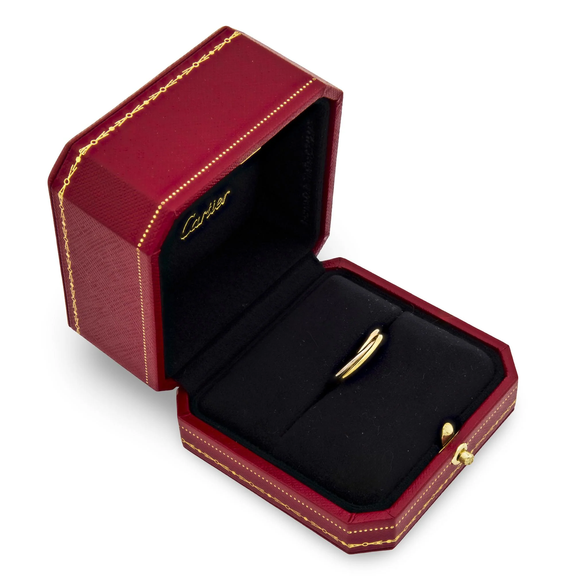 CARTIER Estate 18k Tri-Color Trinity Ring - Image 4