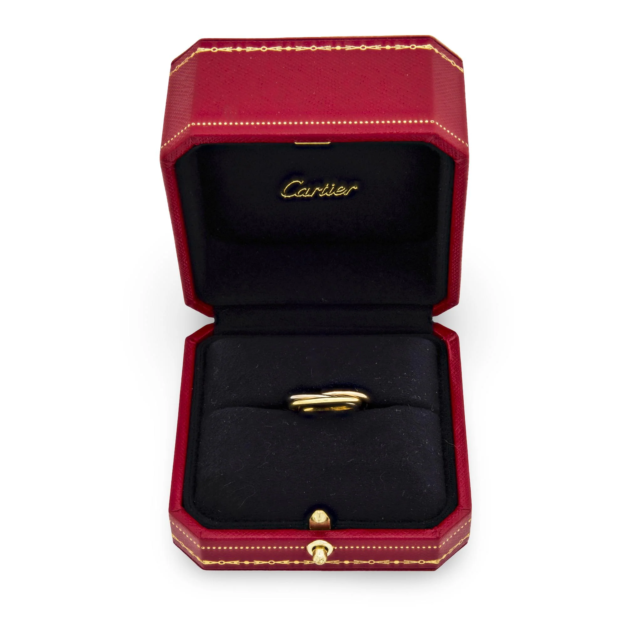CARTIER Estate 18k Tri-Color Trinity Ring - Image 5