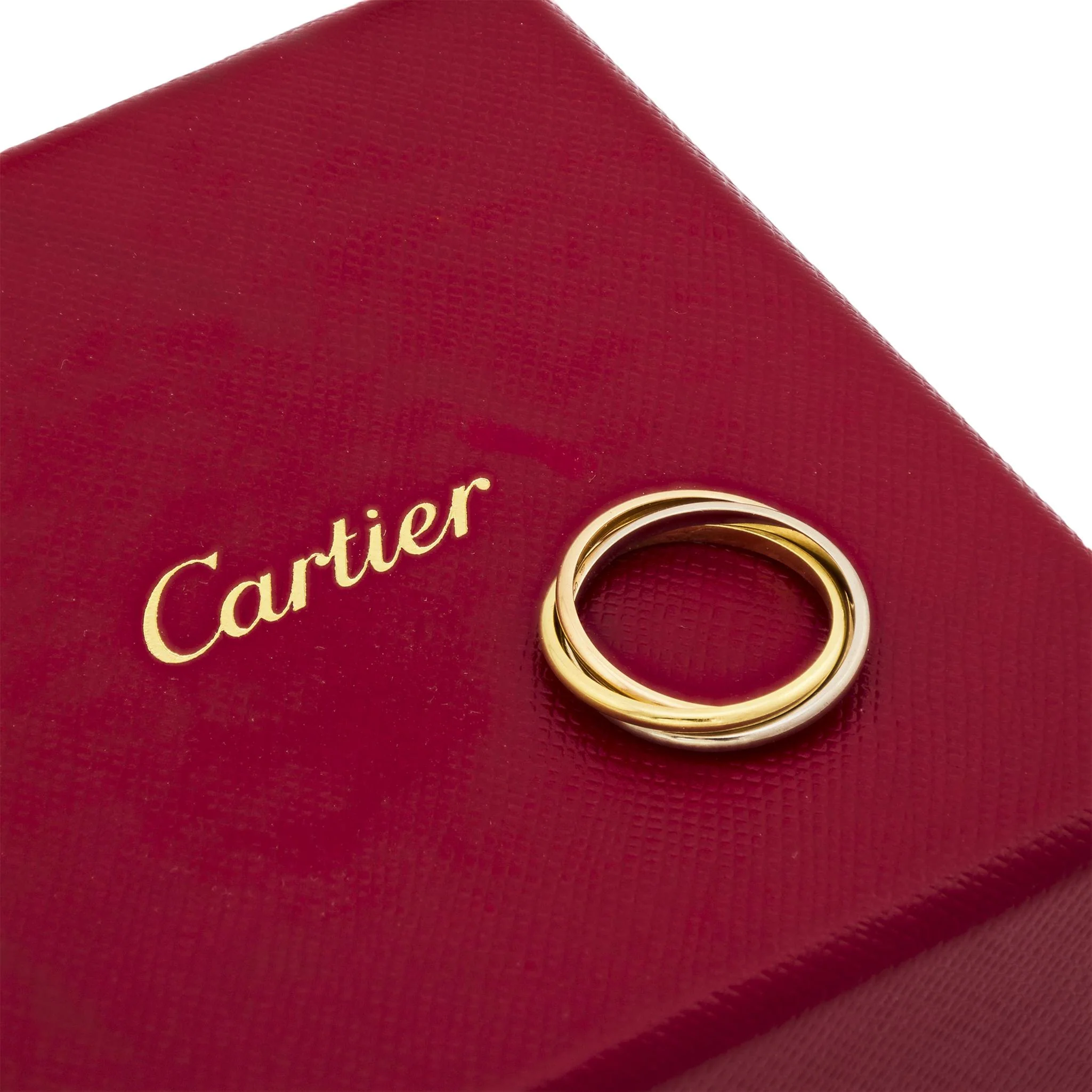 CARTIER Estate 18k Tri-Color Trinity Ring - Image 6