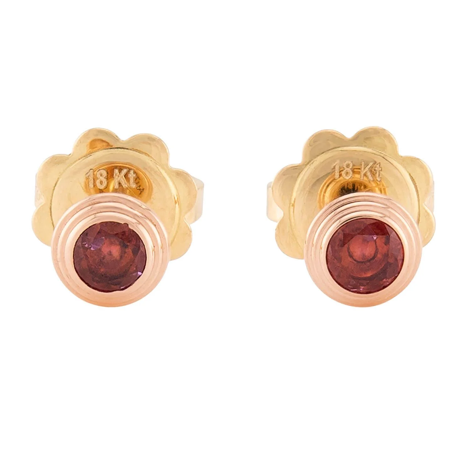 CARTIER Estate French 18k Sapphire Stud Earrings