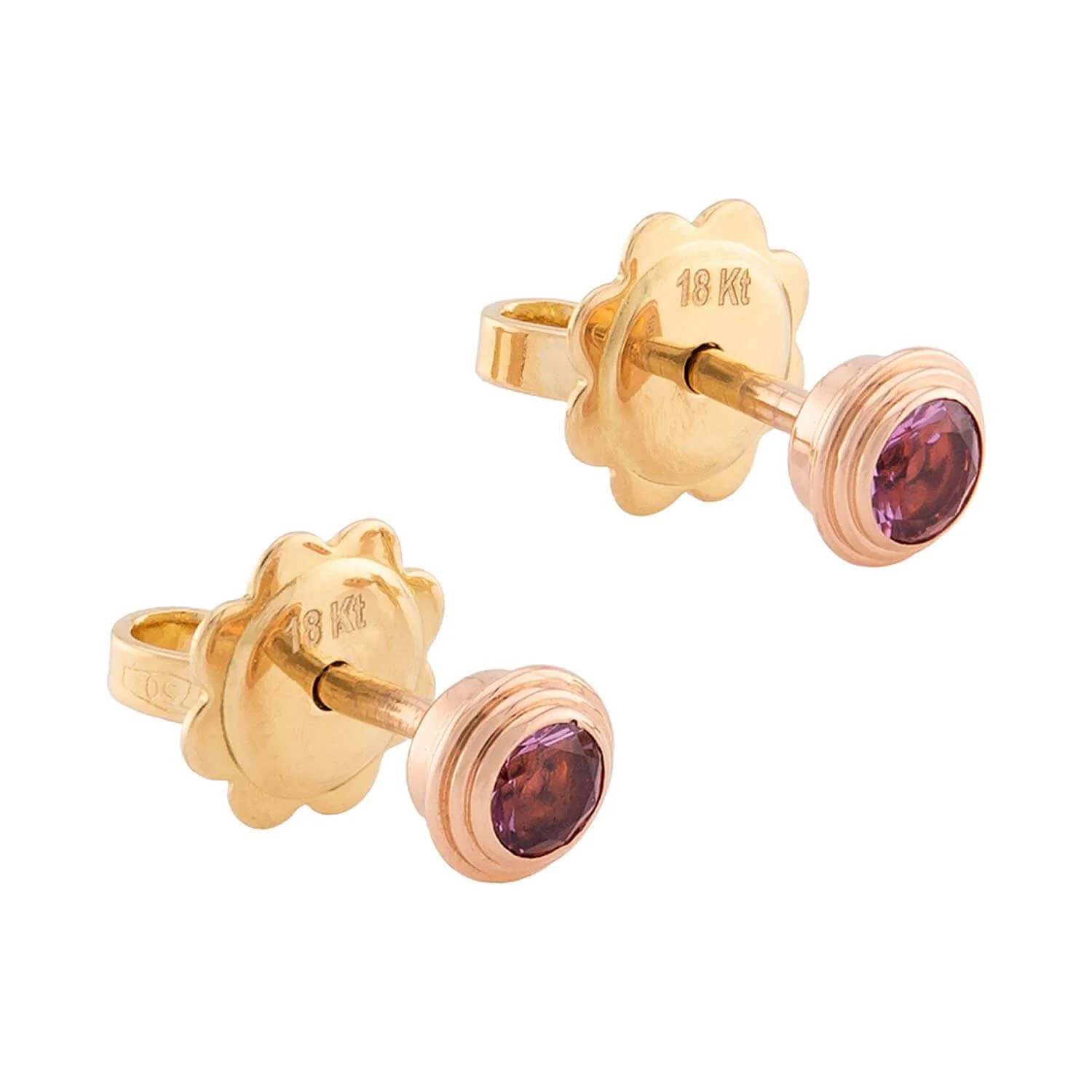 CARTIER Estate French 18k Sapphire Stud Earrings - Image 2