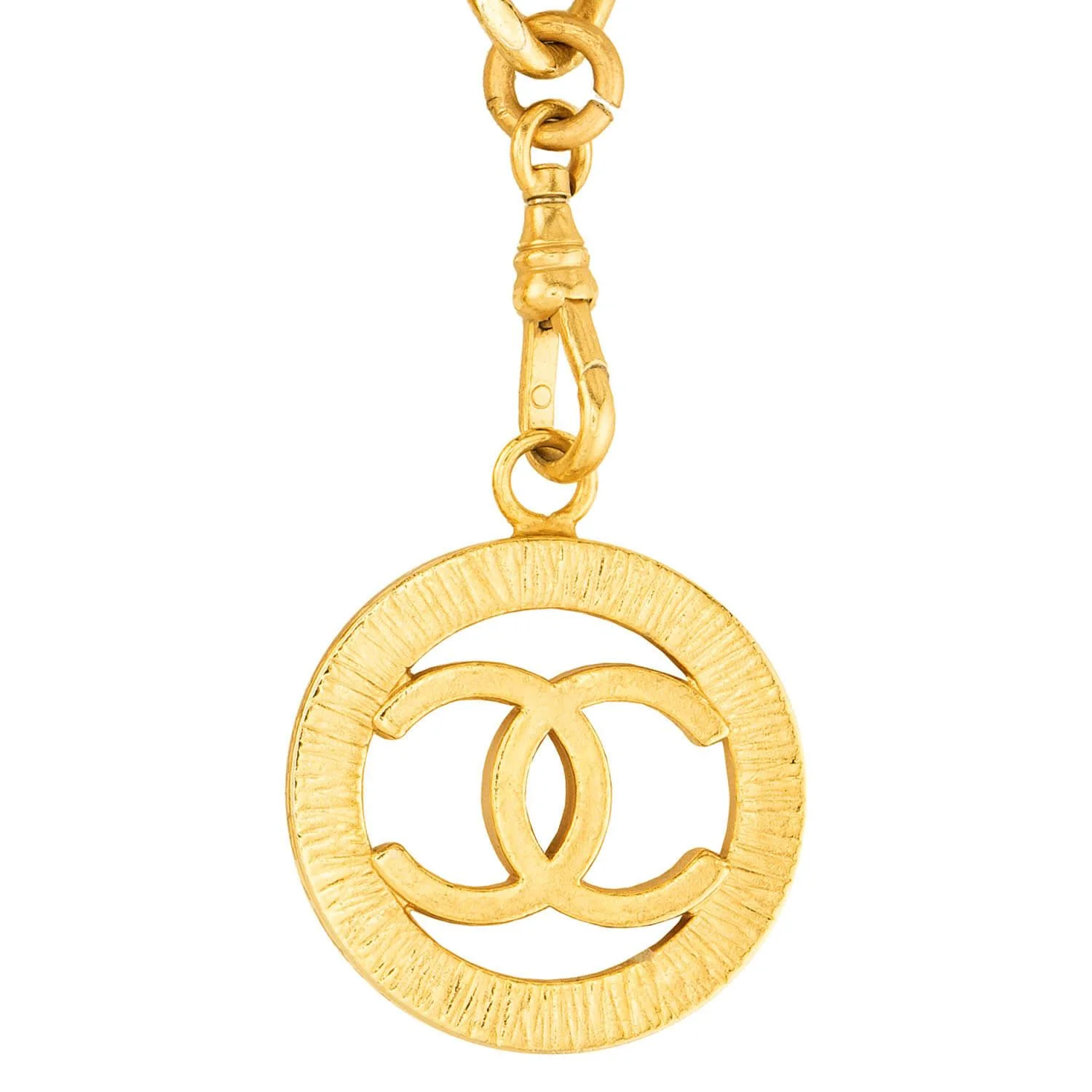 CHANEL Estate Gold Plate/Sterling Silver Chain Belt - Image 2