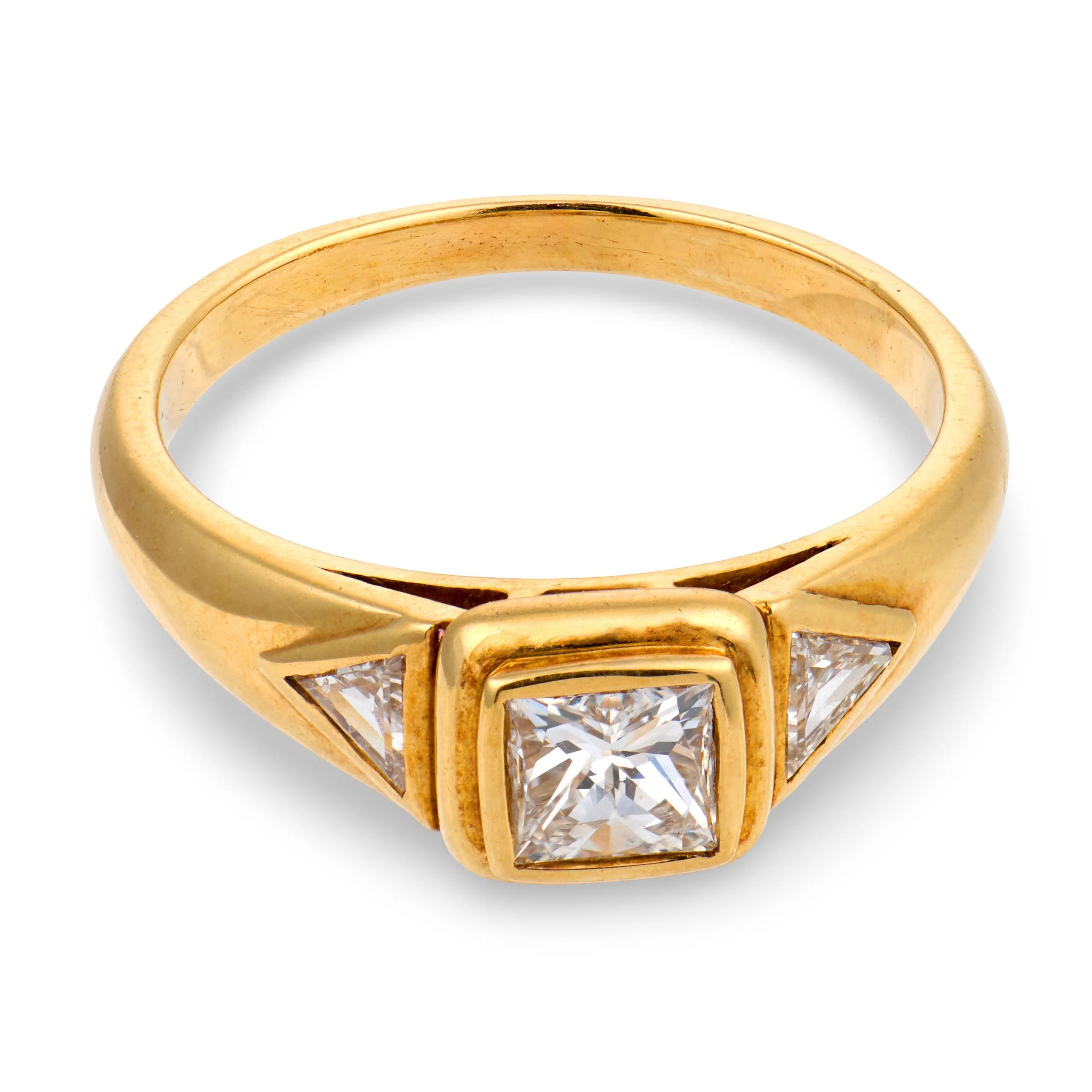 CHAUMET Estate French 18k Diamond Engagement Ring .40ct - Image 2