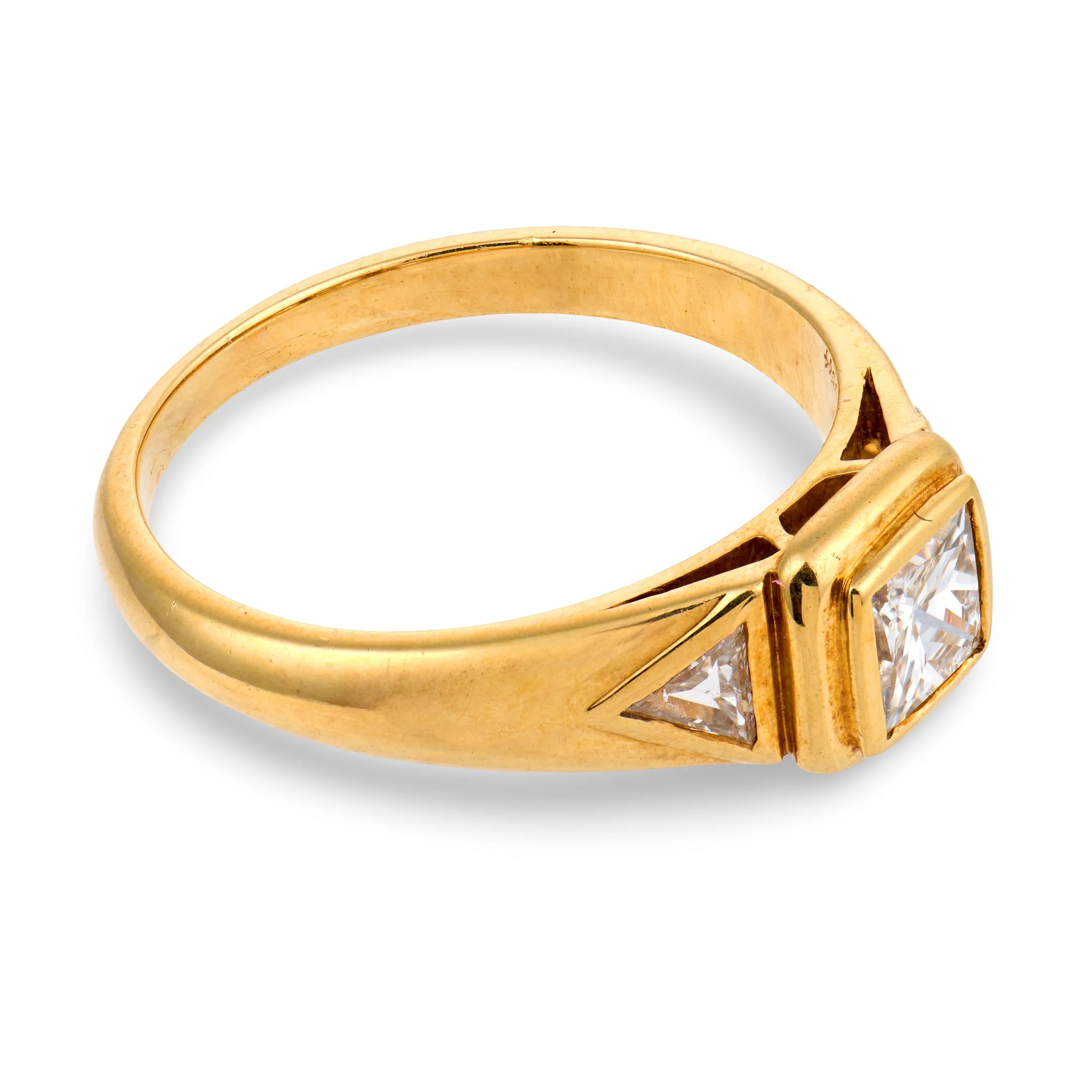 CHAUMET Estate French 18k Diamond Engagement Ring .40ct - Image 3