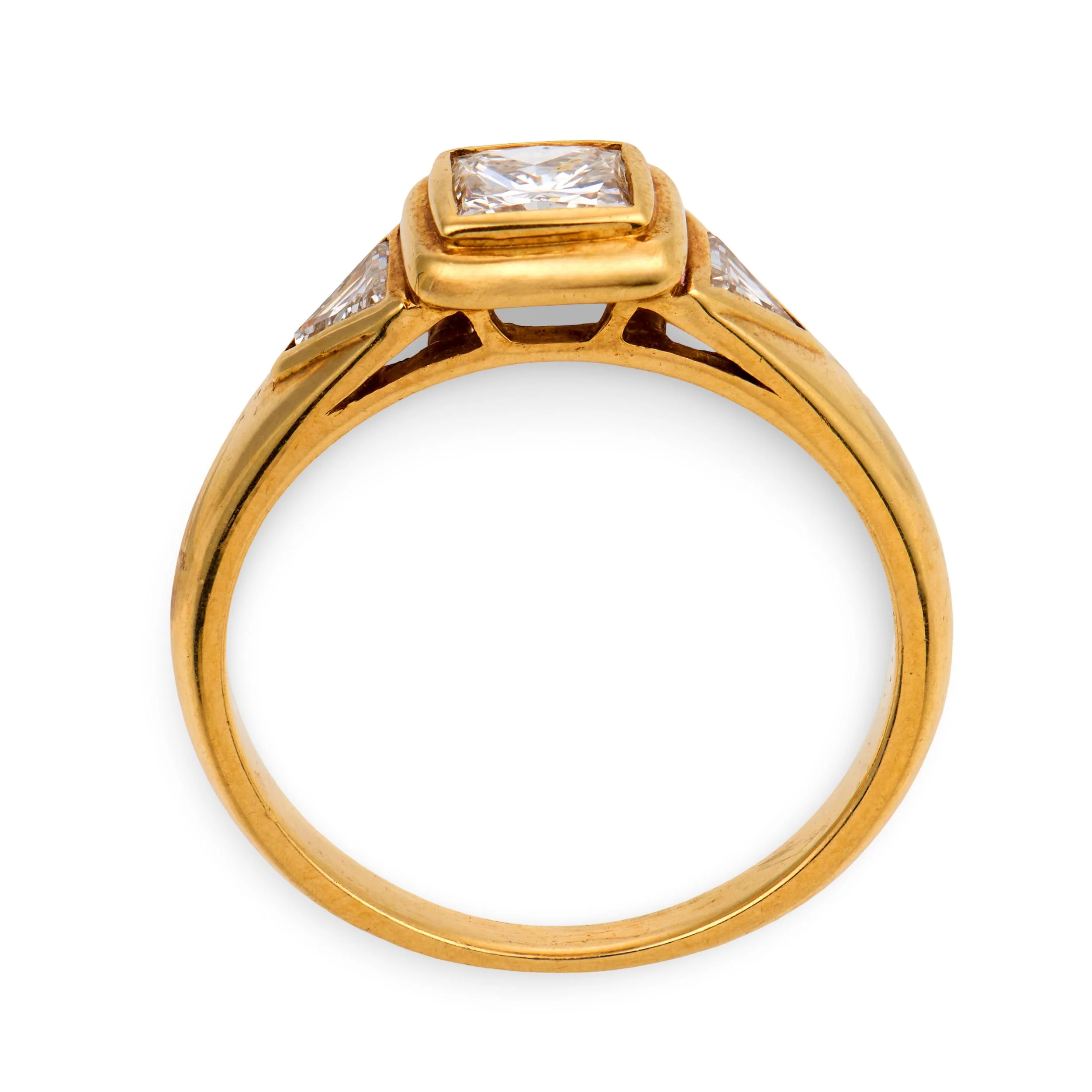CHAUMET Estate French 18k Diamond Engagement Ring .40ct - Image 4