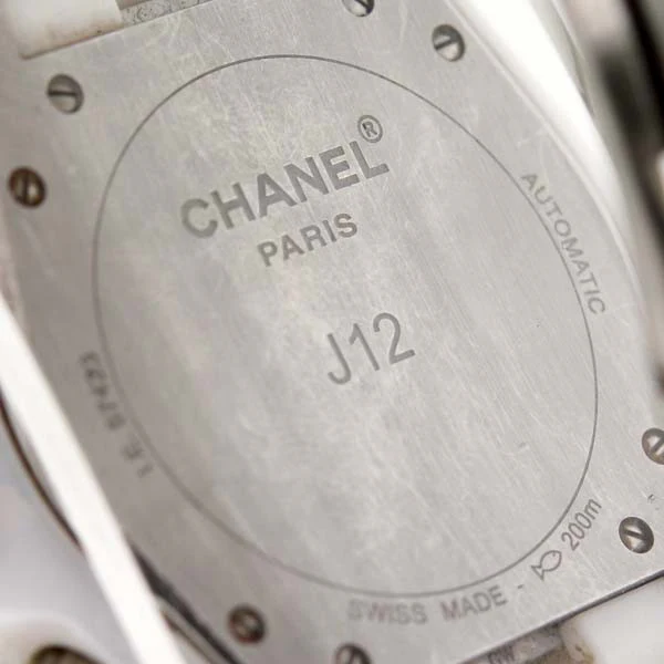 CHANEL 42mm J12 White Ceramic & Diamond Watch - Image 5