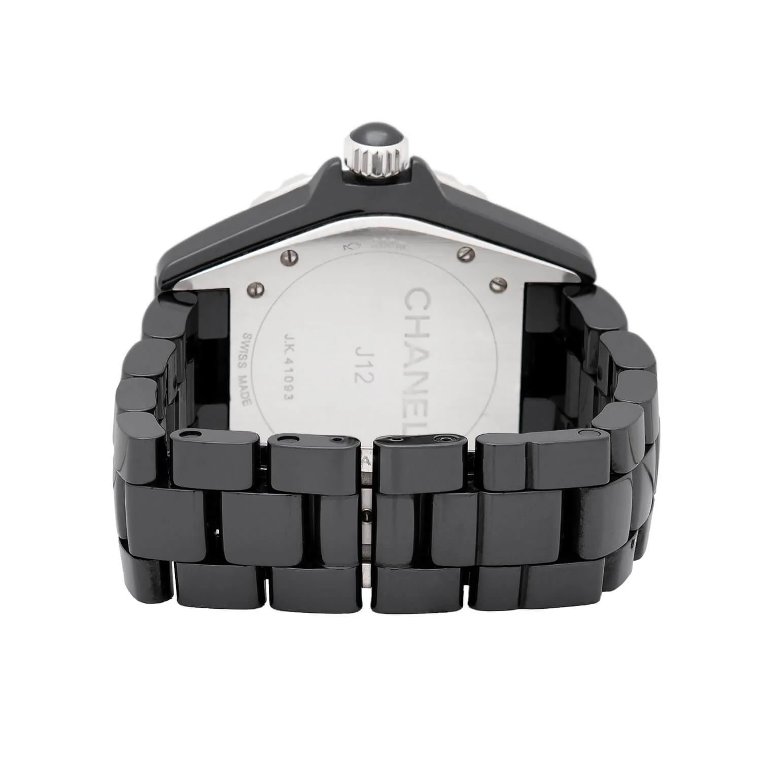CHANEL Estate Stainless Steel Black Ceramic J12 Woman's Watch - Image 4
